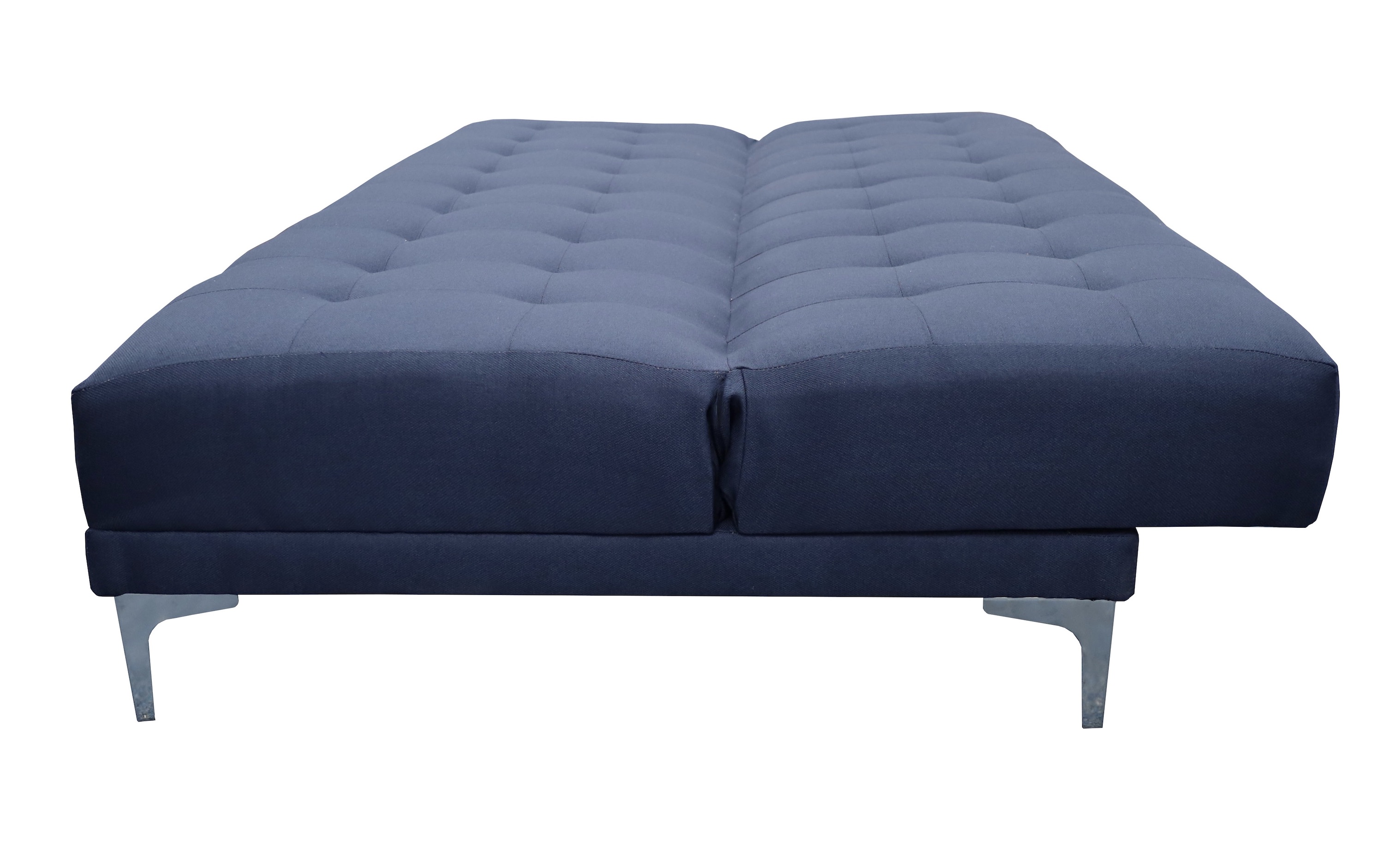 Sofá Cama Reclinable Matrimonial Verso Azul Marino Futon 3 Posiciones Lino, El Bazar Store 