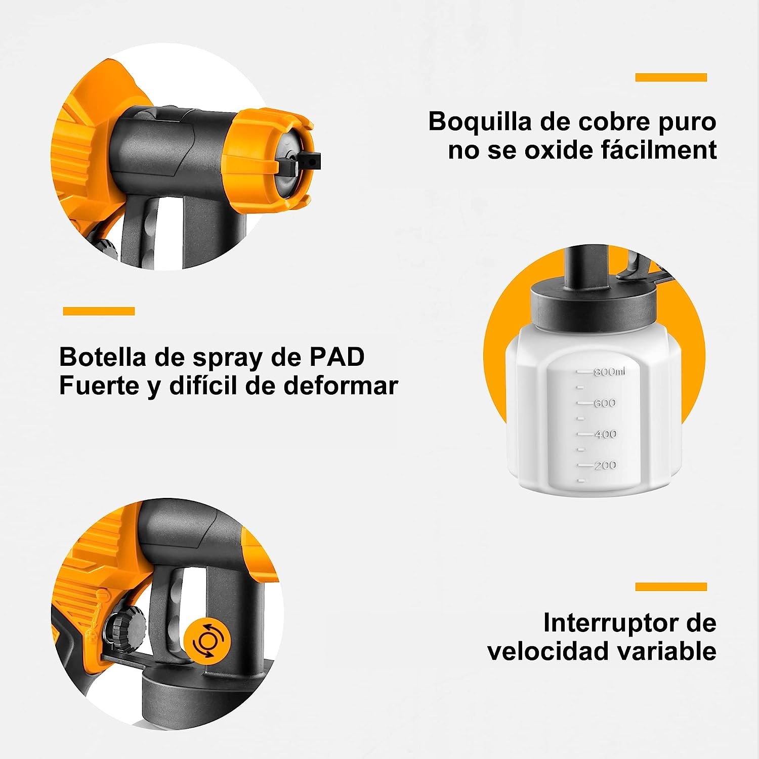 Pistola Para Pintar Electrica, Ingco, 450w