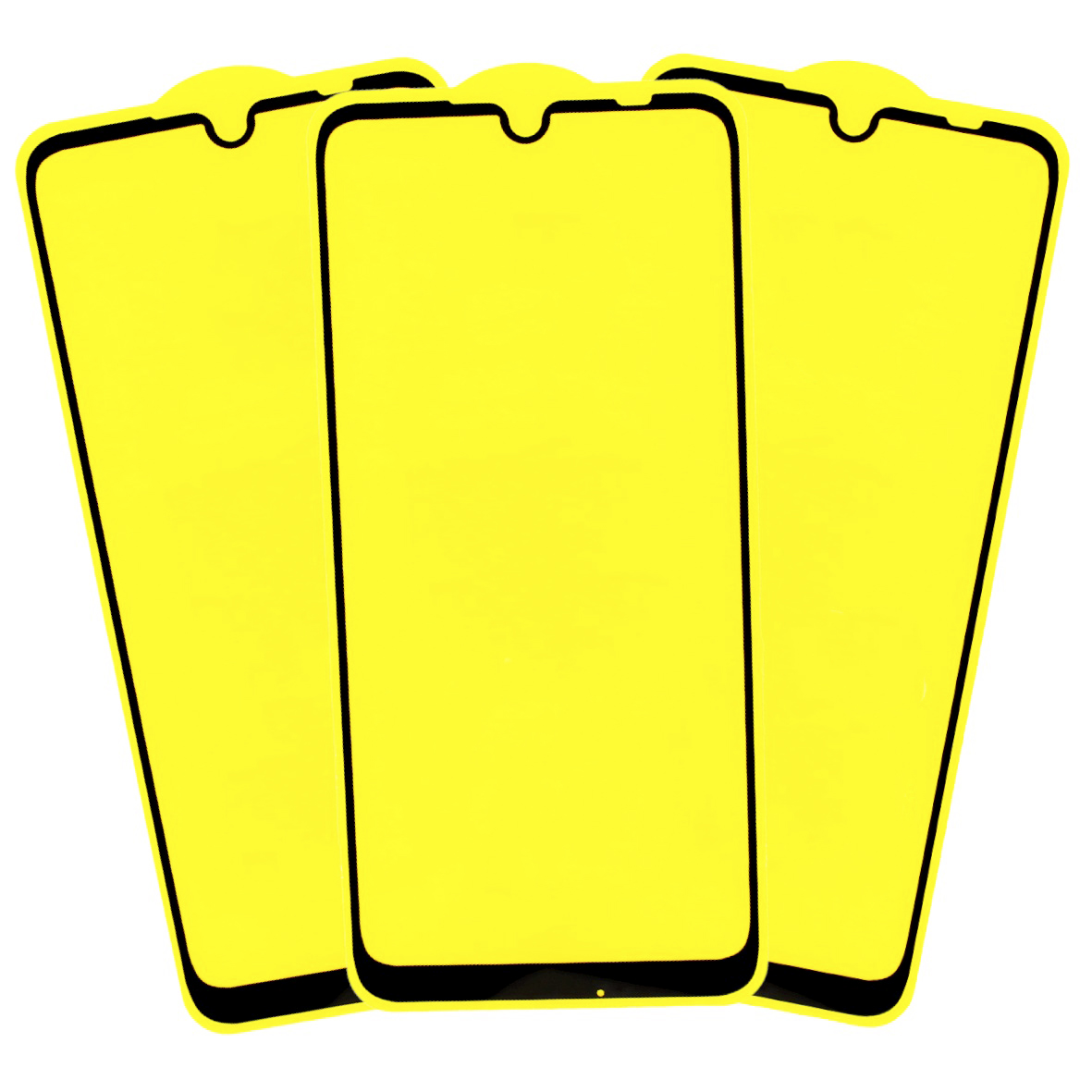 3x Mica Cristal 9D Protector de Pantalla para XIAOMI Redmi NOTE 7 | NOTE 7 PRO con Marco Color Negro