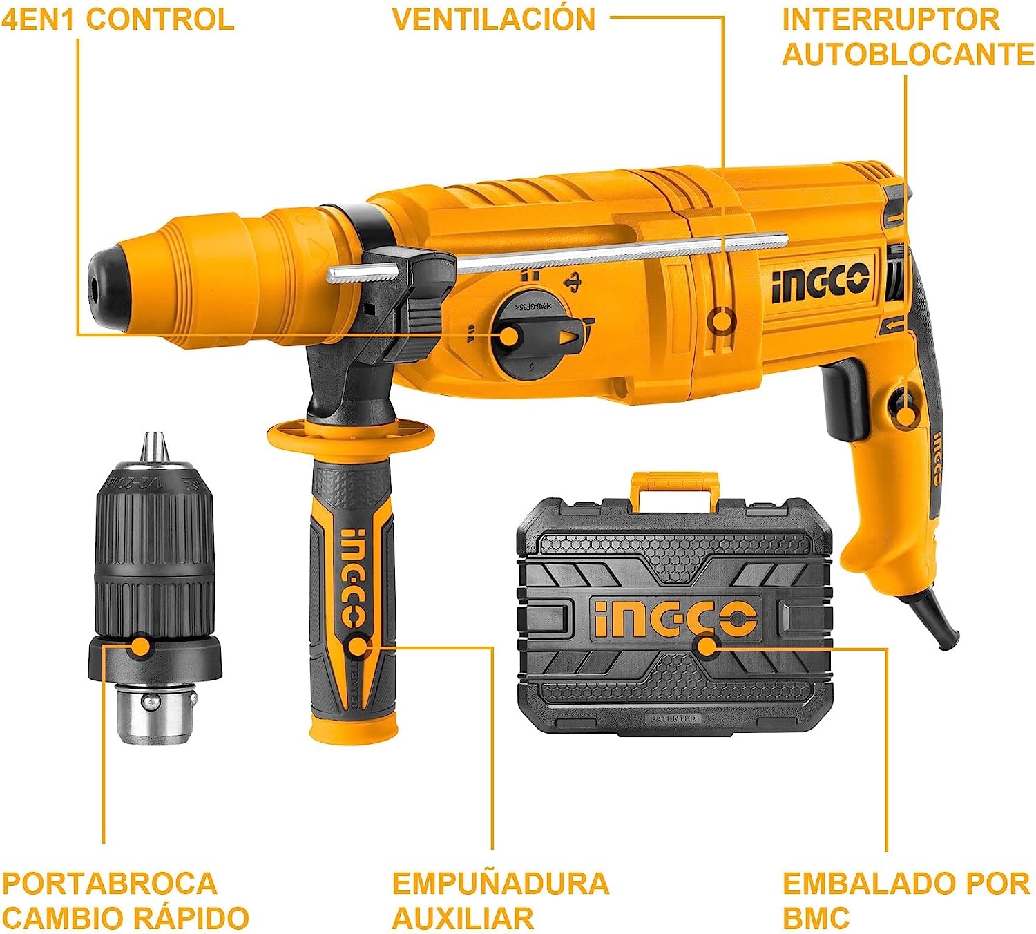 Taladro Rotomartillo 800w