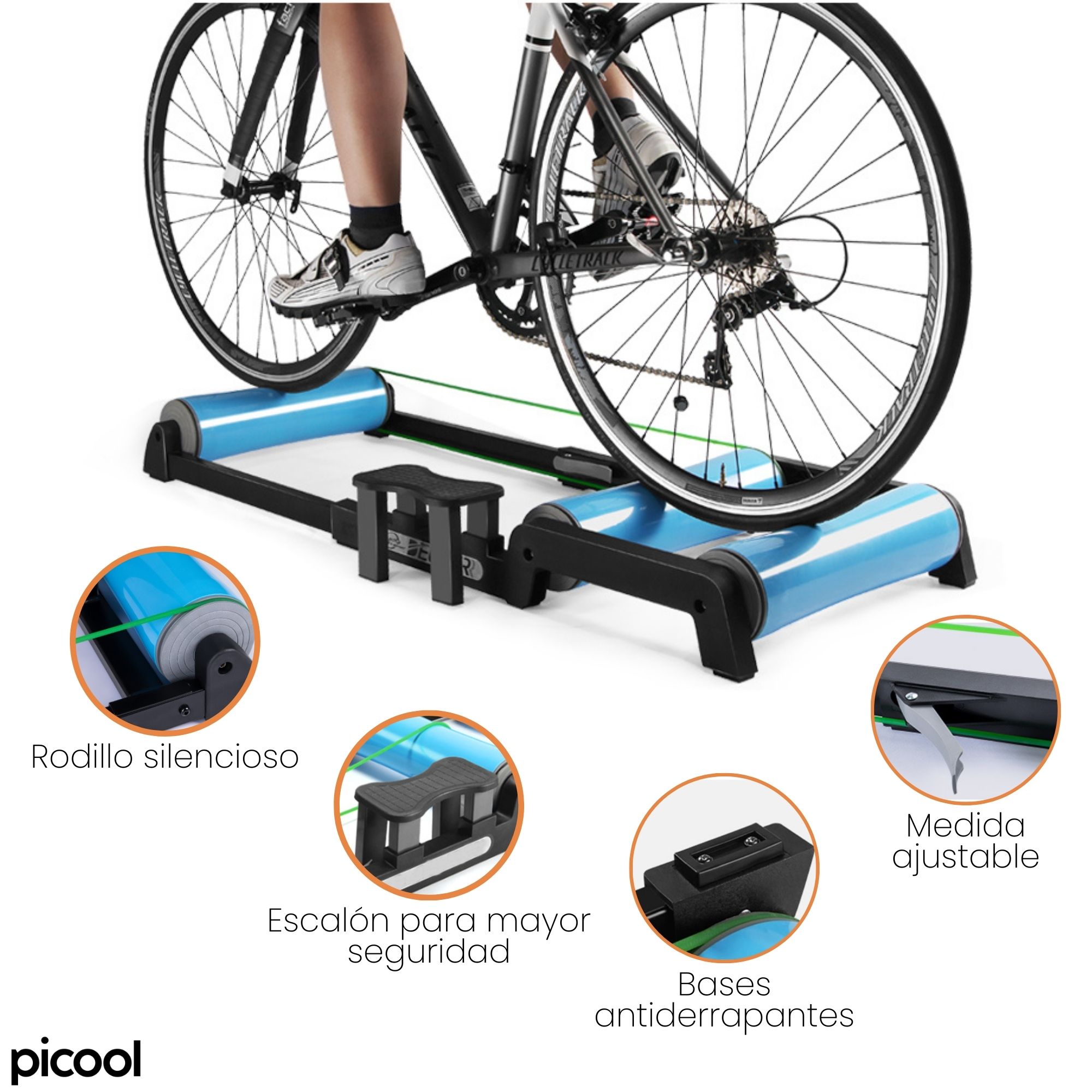 Rodillo Entrenador para Bicicleta Ejercicio En Casa