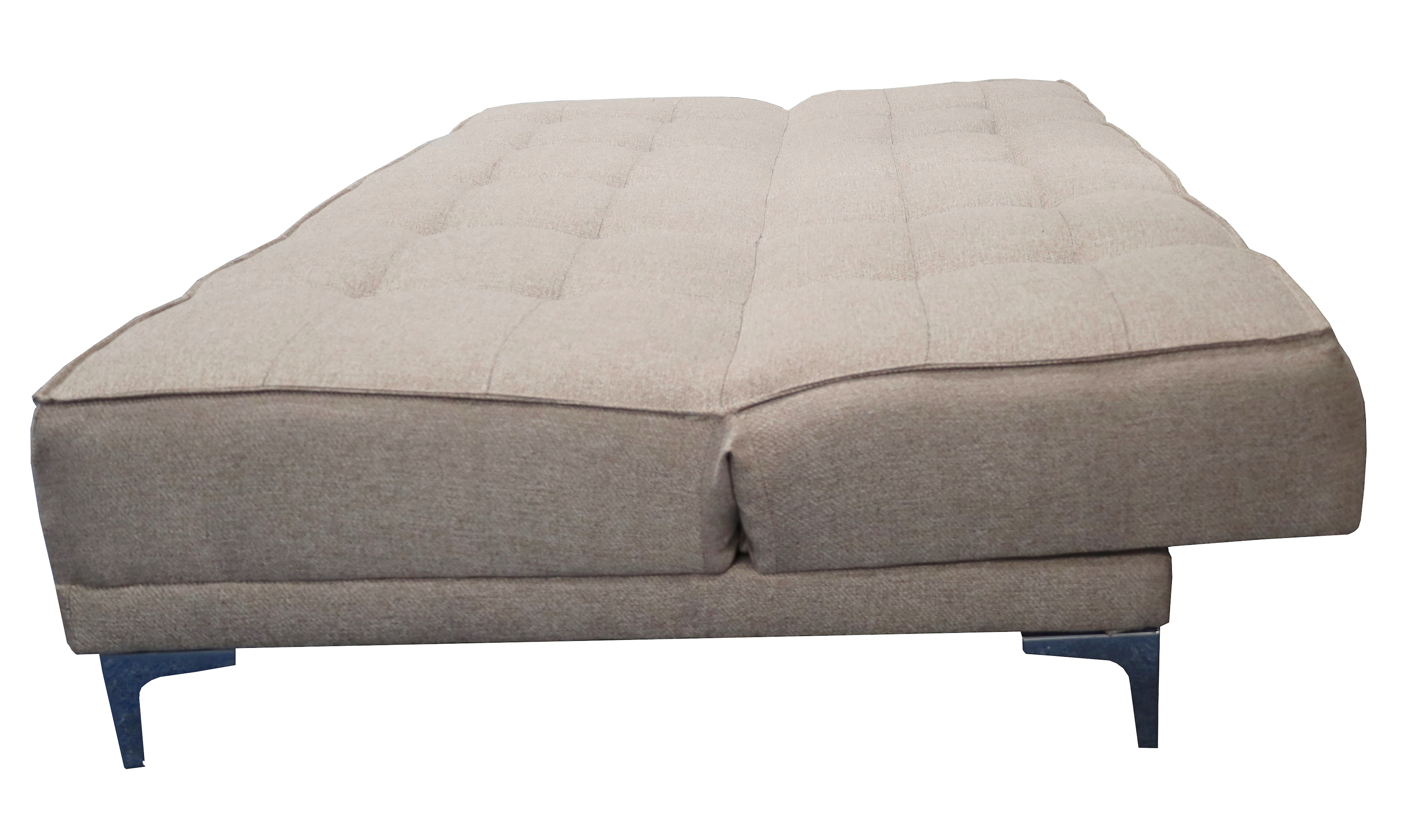 Sofa Cama Zeus Beige 3 posiciones Lino nacinoal El Bazar Store Moderno Abotonado