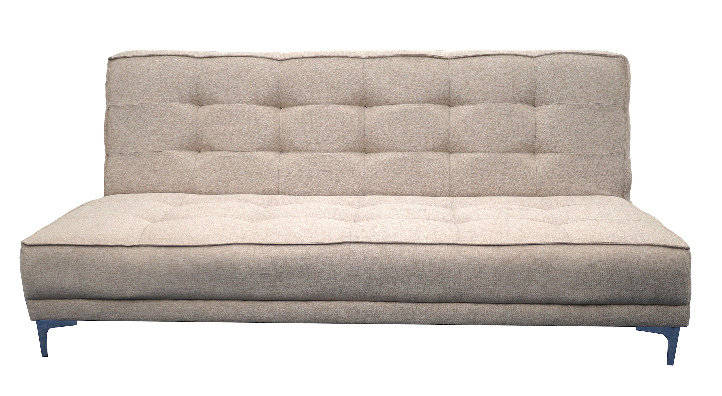 Sofa Cama Zeus Beige 3 posiciones Lino nacinoal El Bazar Store Moderno Abotonado