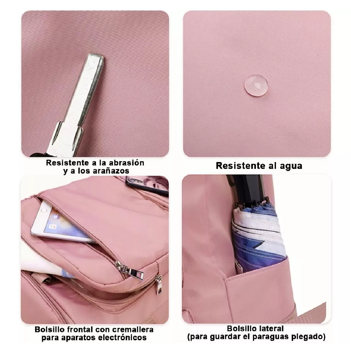 Maleta Bolsa Deportivo Gym Viaje Mochila Multifuncional Rosa