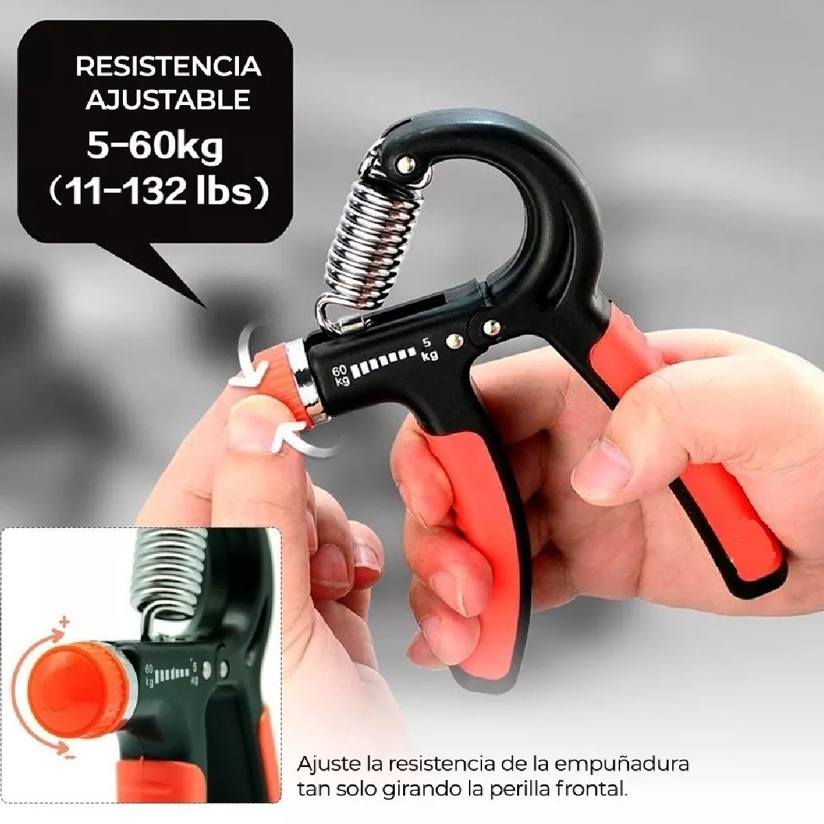 Set 2 Pinzas De Ejercicio Fortalecedor De Mano Ajustable Grips