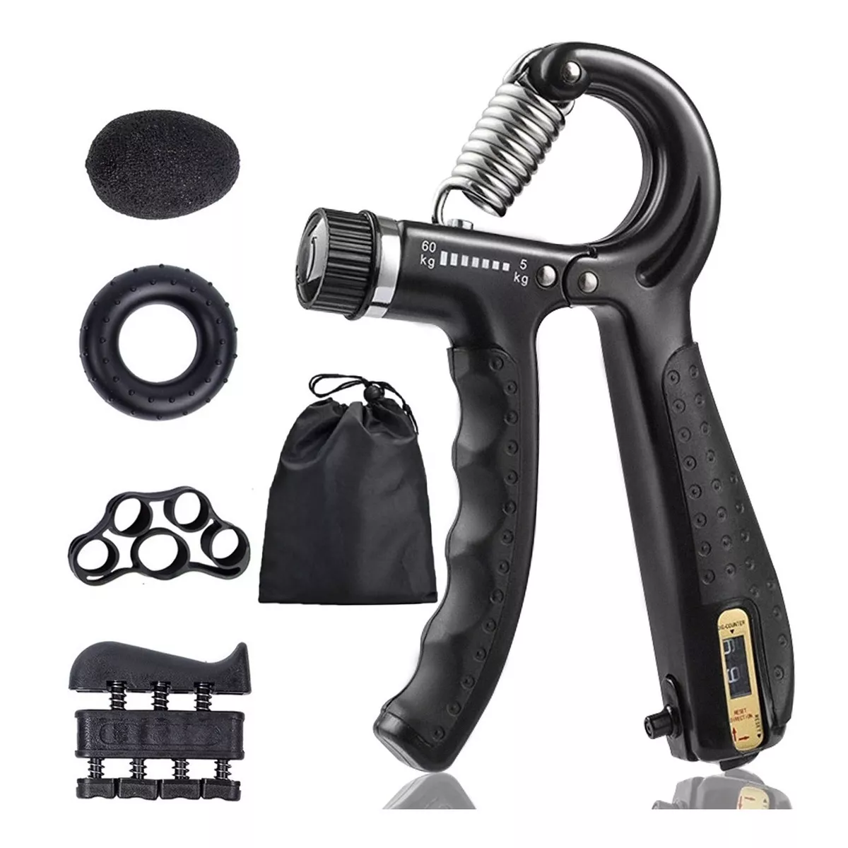 Fortalecedor De Agarre 5 En 1 Ejercitador De Mano