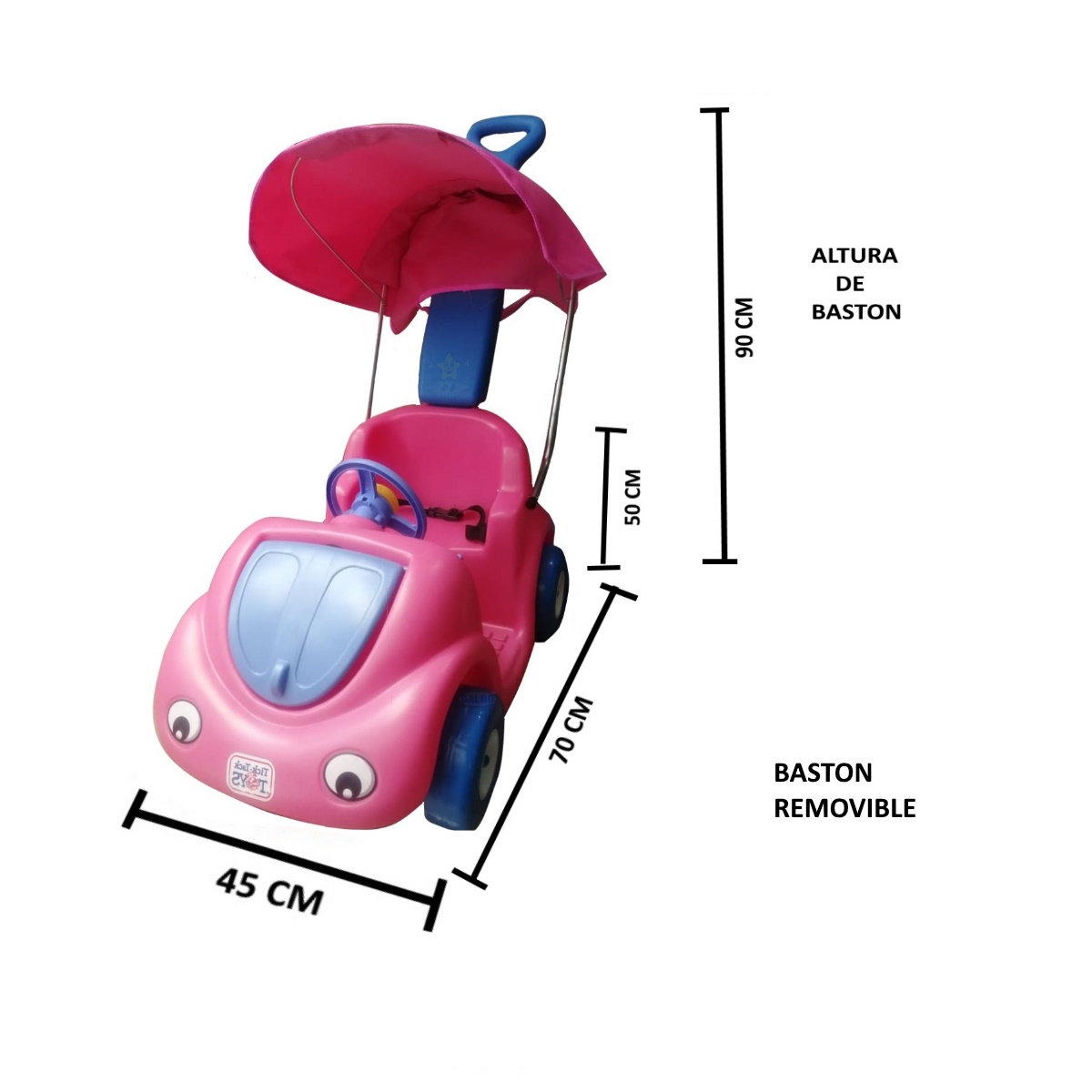 Kid-Tack Toys Carrito montable para Empujar : : Juguetes y  Juegos