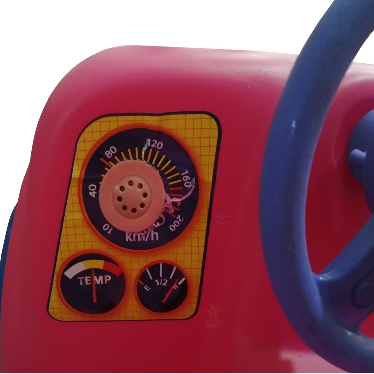 mini car rosa montable para niña tick tack