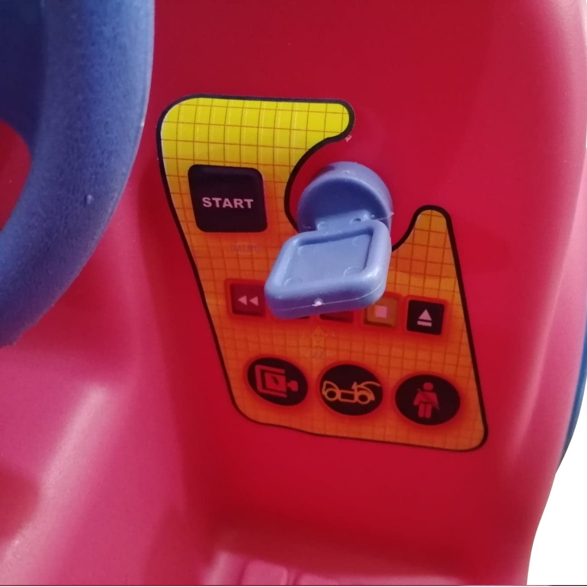 mini car rosa montable para niña tick tack