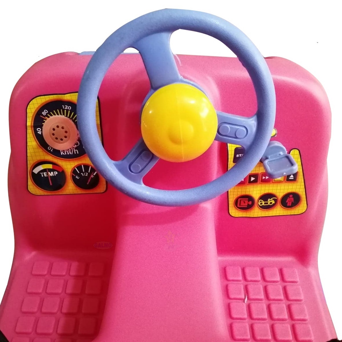 mini car rosa montable para niña tick tack