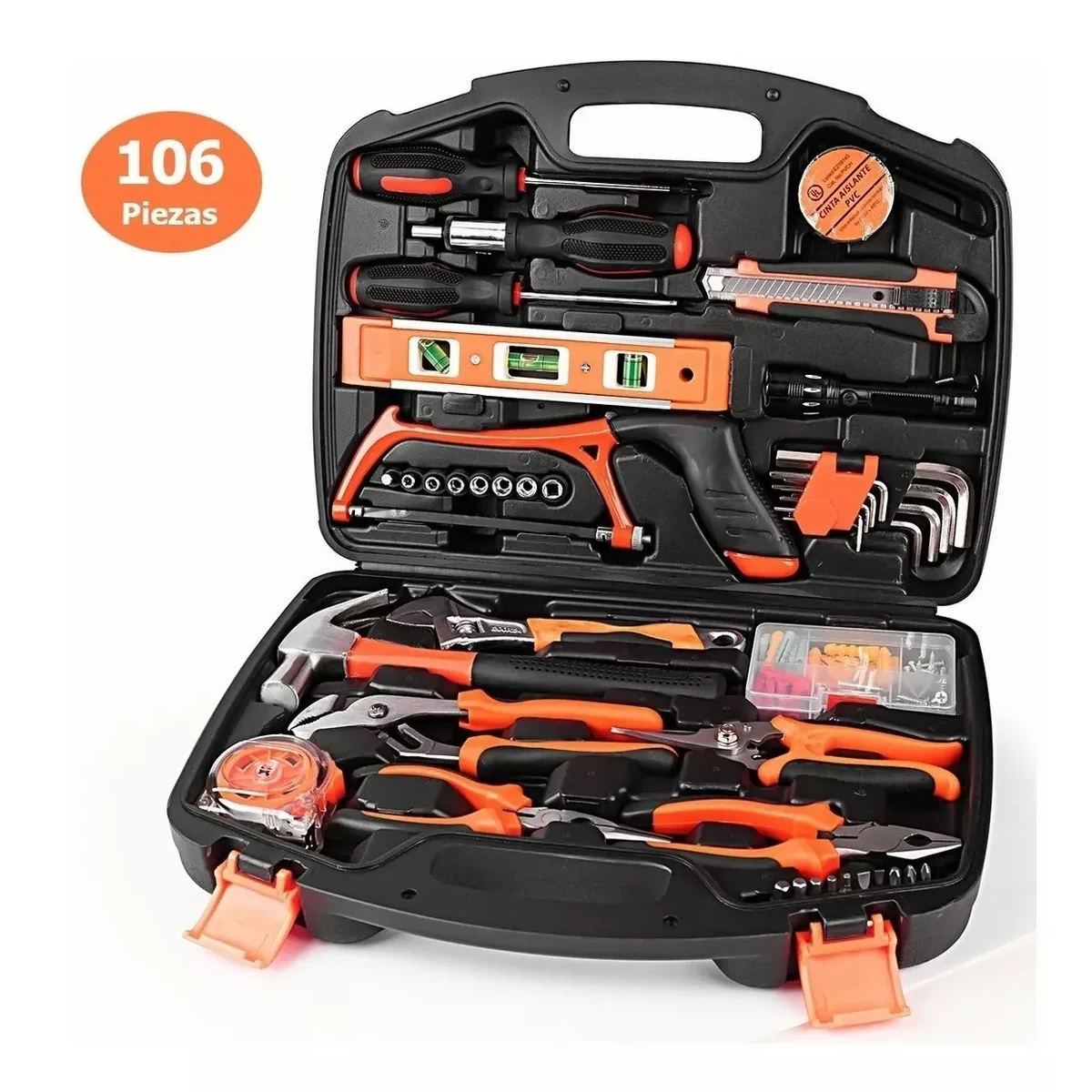 Juego Herramientas Mecánicas Reparación Doméstica 106pcs