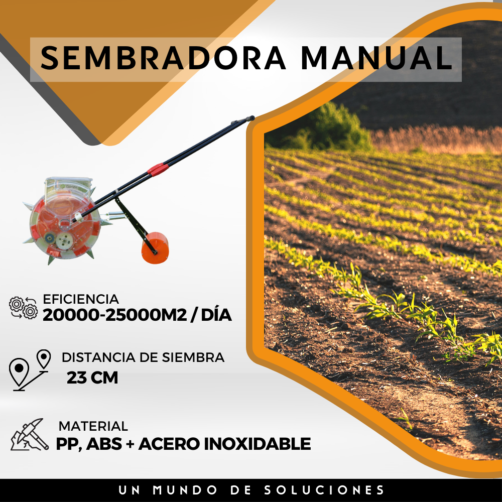 Sembradora Manual Gimex De PP, ABS + Acero inoxidable Distancia de siembra de 23 cm