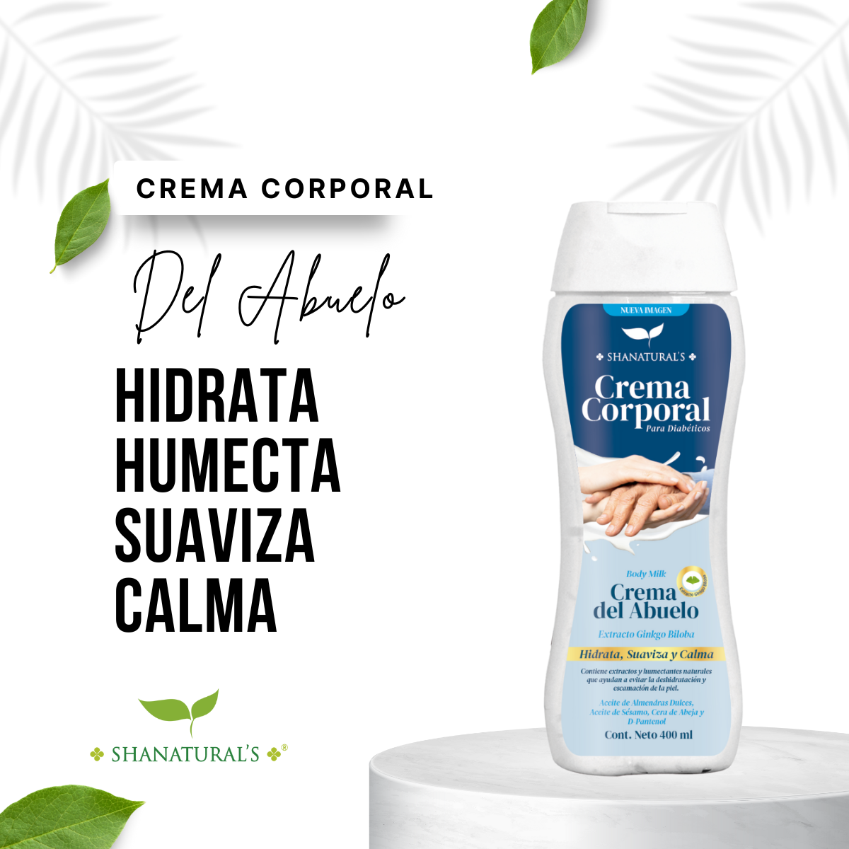 Crema Corporal Del Abuelo 400 ml Shanatural's