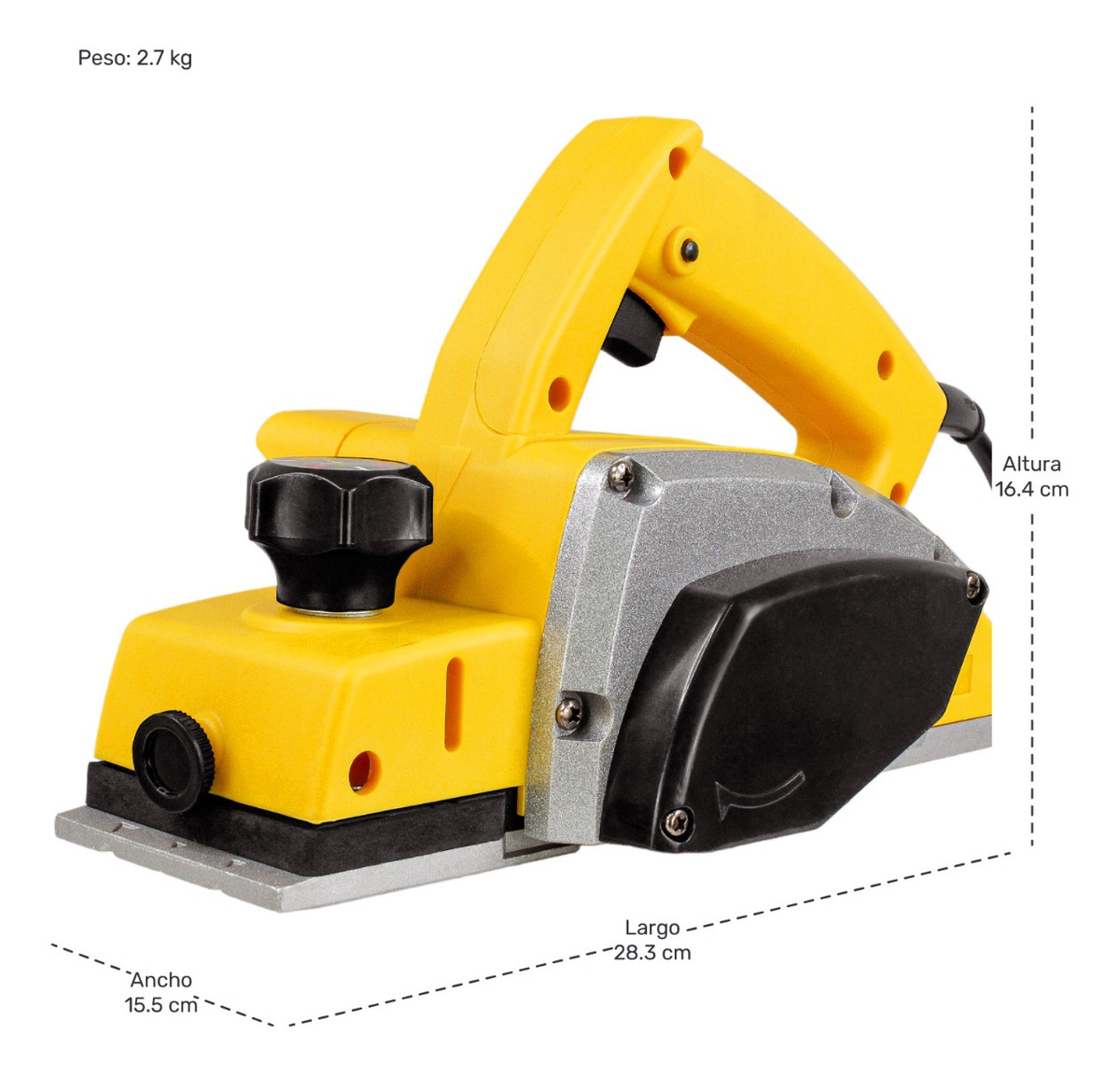 Cepilladora Electrica Madera 16000 Rpm 83mm 750 W