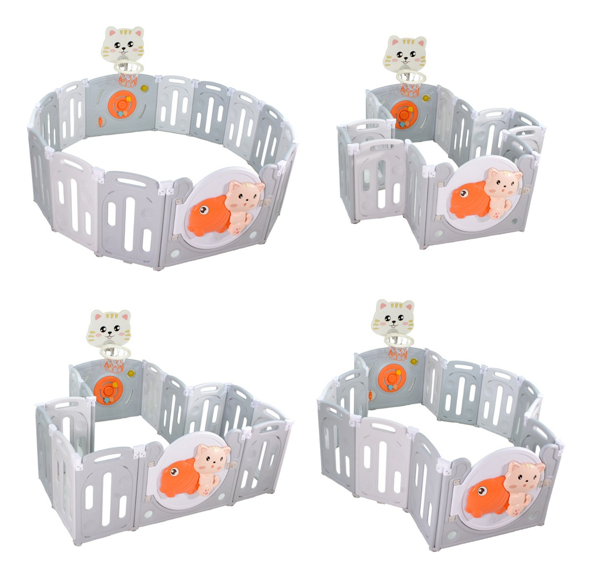 Corral Seguridad Bebe Plegable Area Infantil Gimnasio Juegos