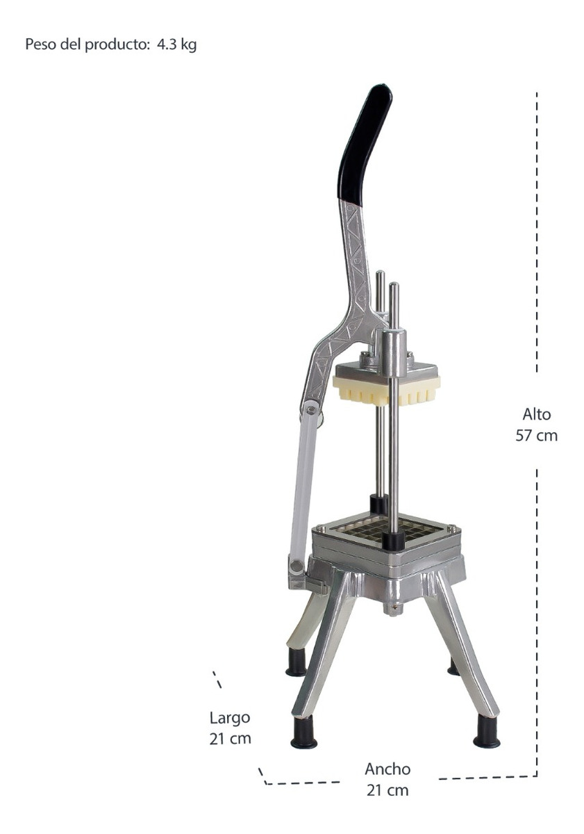 Cortador papas a la francesa 3/8