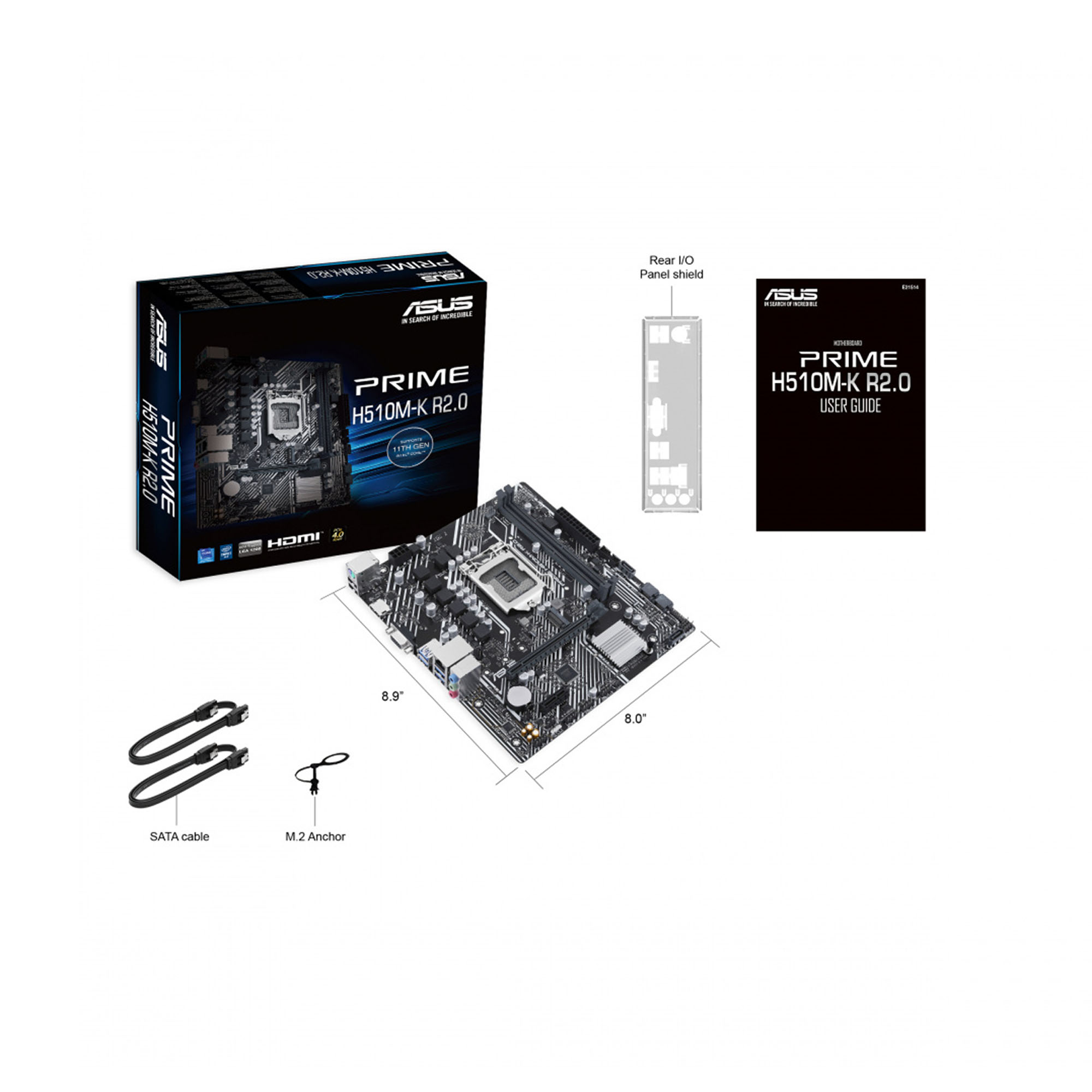 Carte Mère Asus VivoBook S510UA-BR371T HS Avec Intel Core I5-7200U - Pour Pièces Détachées