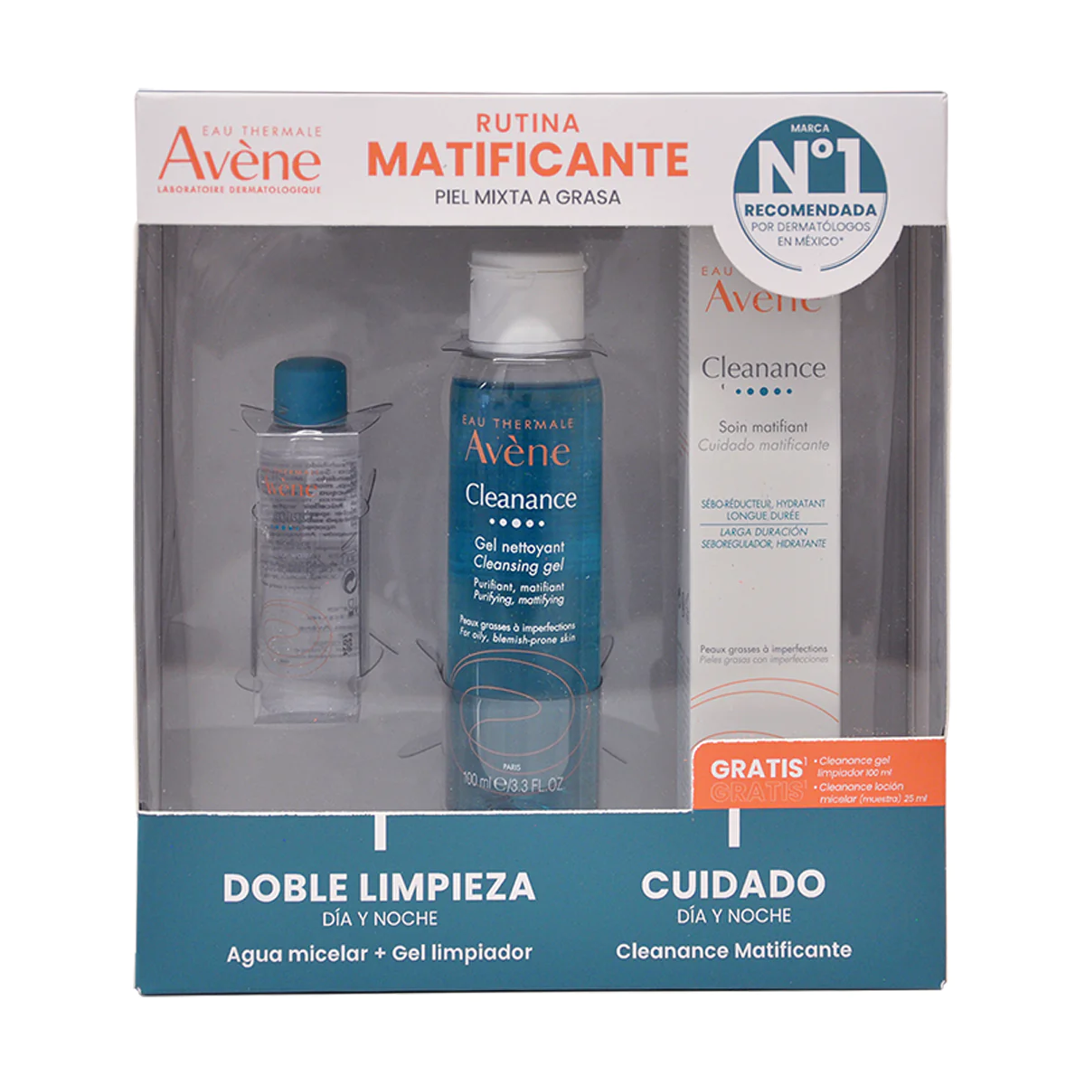 Kit Avene Cleanance Matificante + Cleanance Gel 100ml