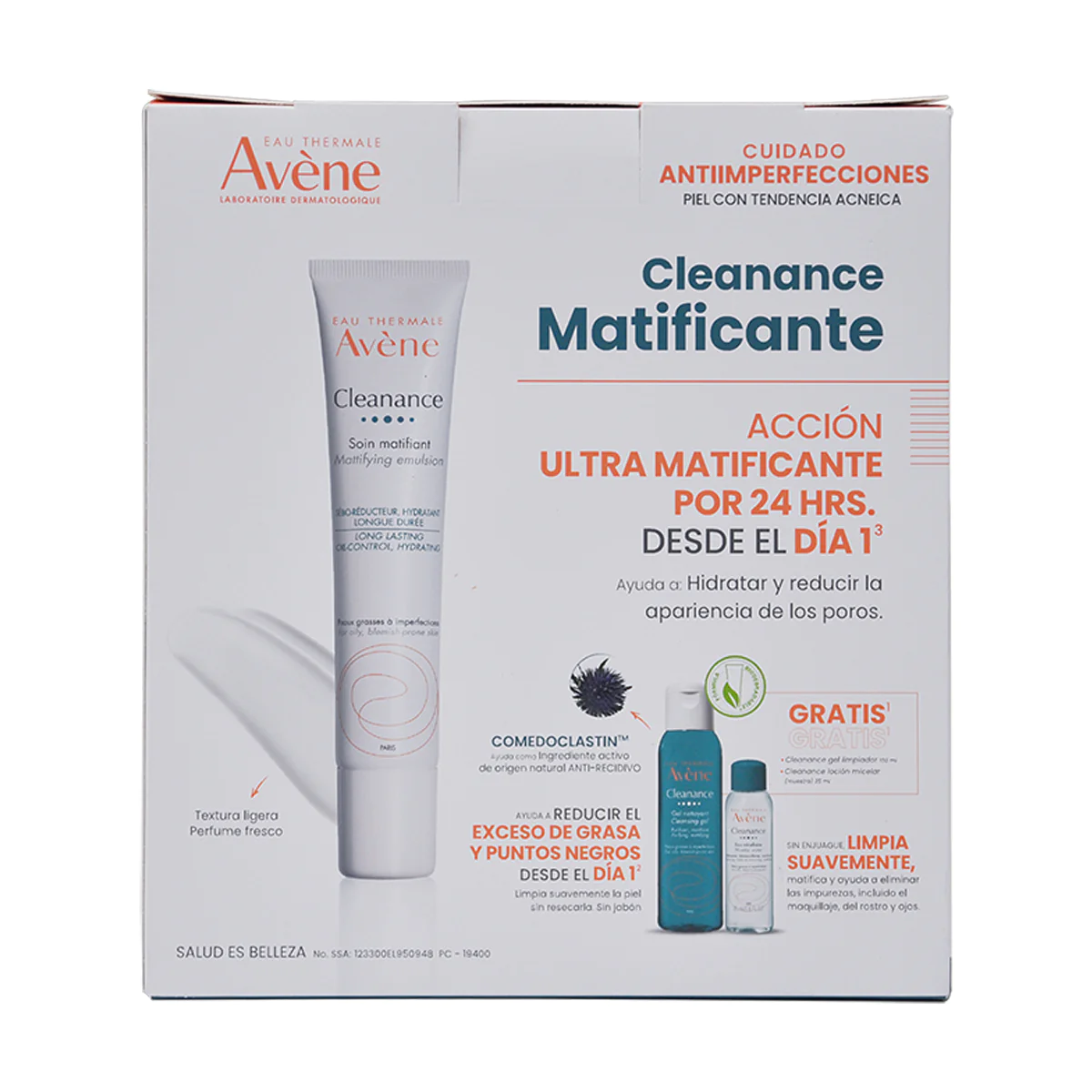 Kit Avene Cleanance Matificante + Cleanance Gel 100ml