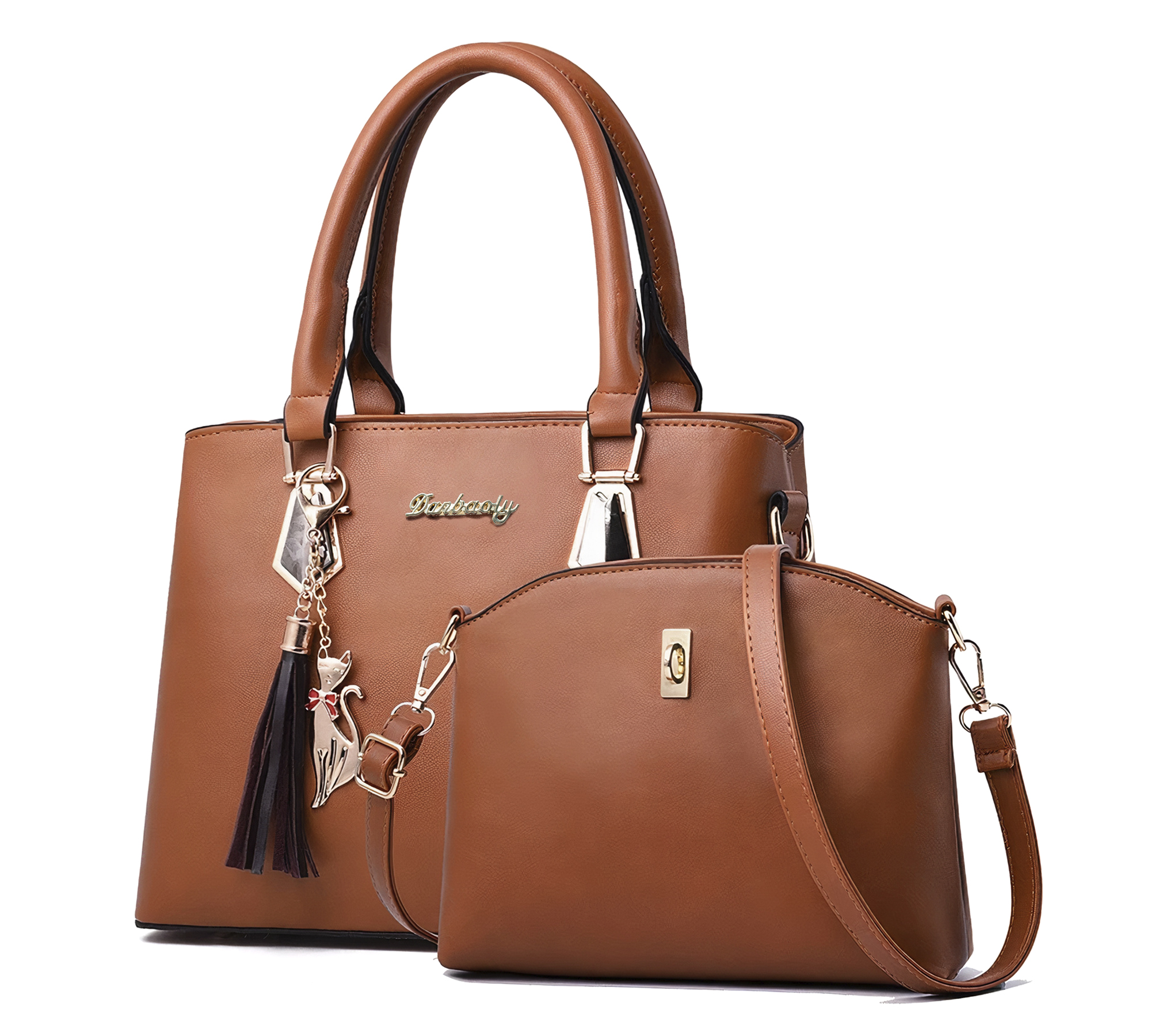 BOLSA DE MANO PARA MUJER ELEGANTE BOLSO BANDOLERA CROSSBODY DE MUJER CONJUNTO DE 2 PZS