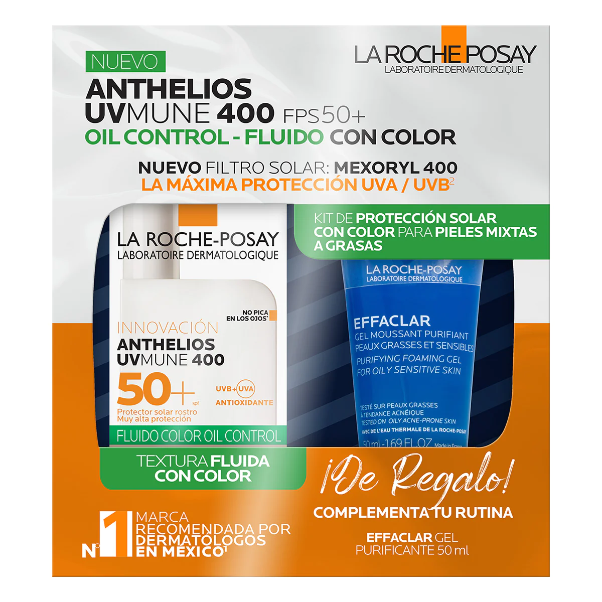 Kit Anthelios UVMune 400 Oil Control Fluido con Color