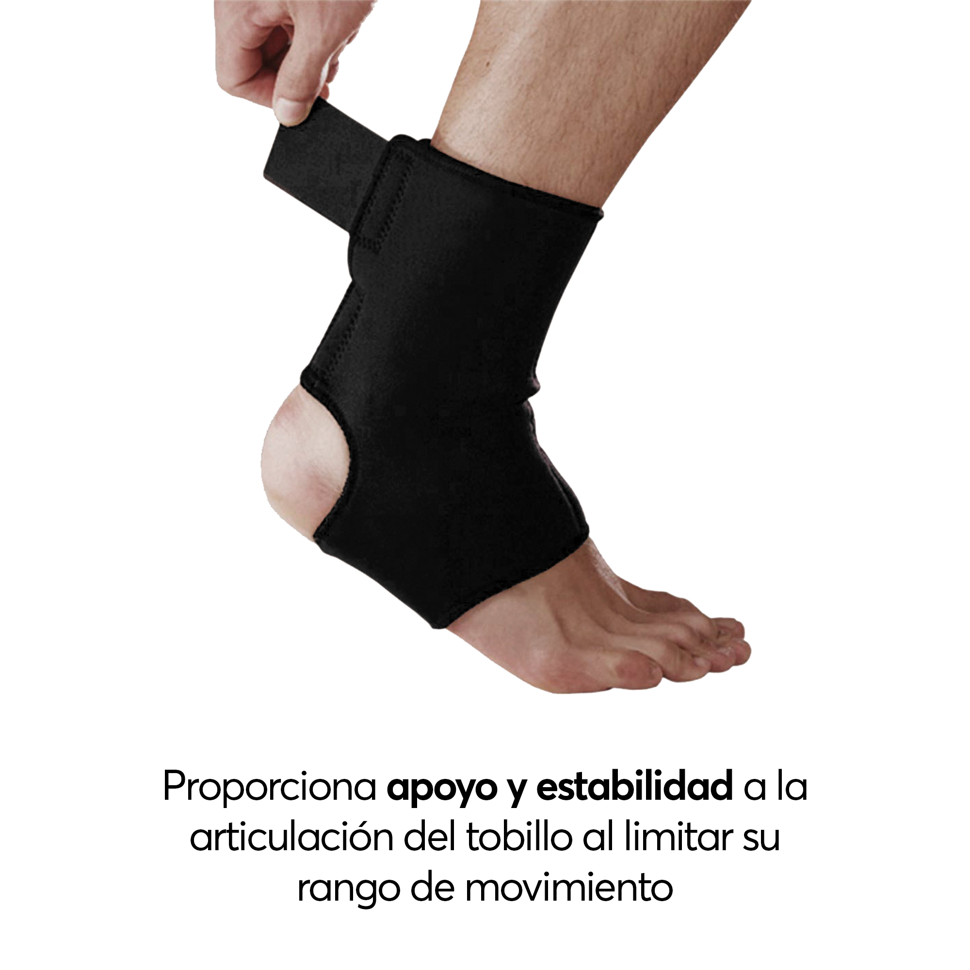 Tobillera de Neopreno Archy Soporte Deportiva de Compresión Ajustable Transpirable para Entrenamiento Alivia Dolor Unisex Talla Unica (31597).