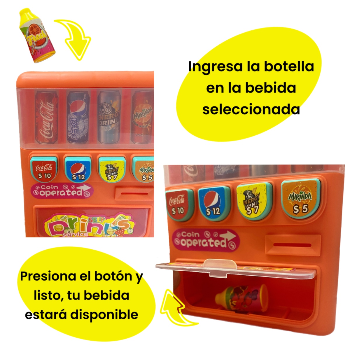 Maquina De Refrescos Con Comedor Y Accesorios Cocina