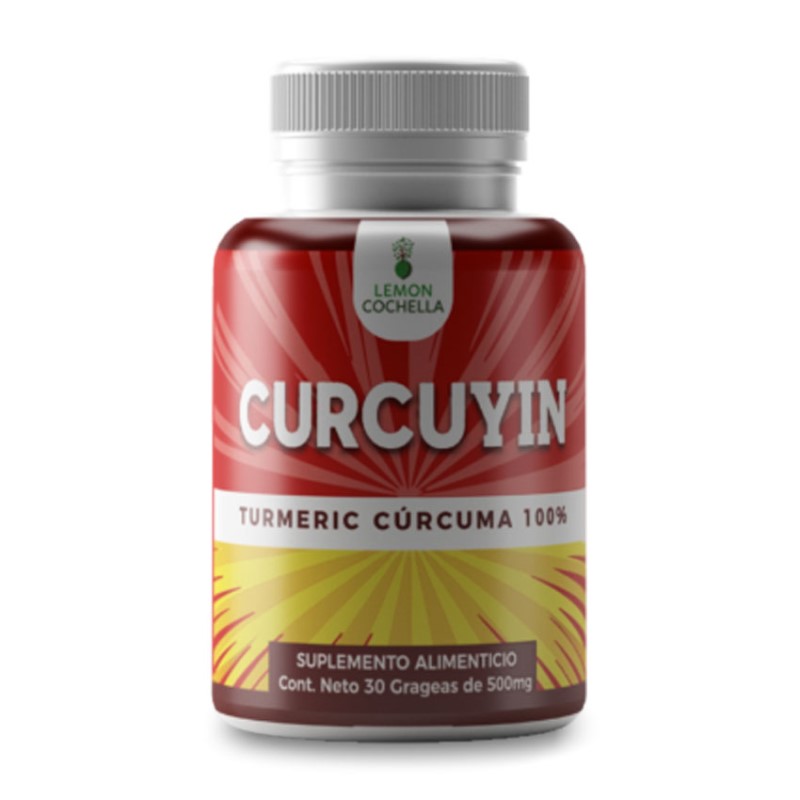 3 Piezas de Curcuyin Turmeric Cúrcuma 100% 30 caps de 860mg.