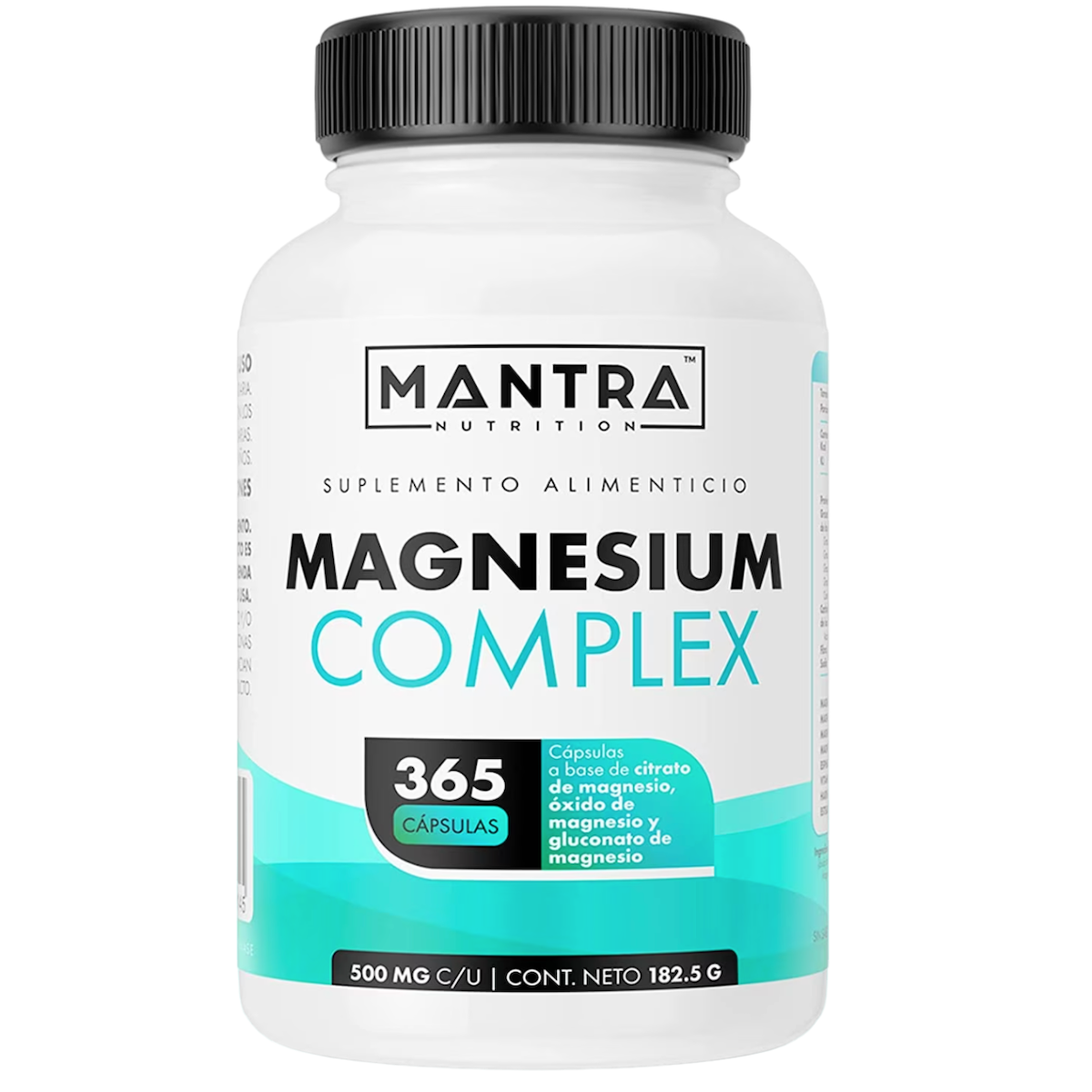 Vitaminas Mantra Nutrition de Complejo de Magnesio365 Cápsulas  Formuladas Con Magnesio