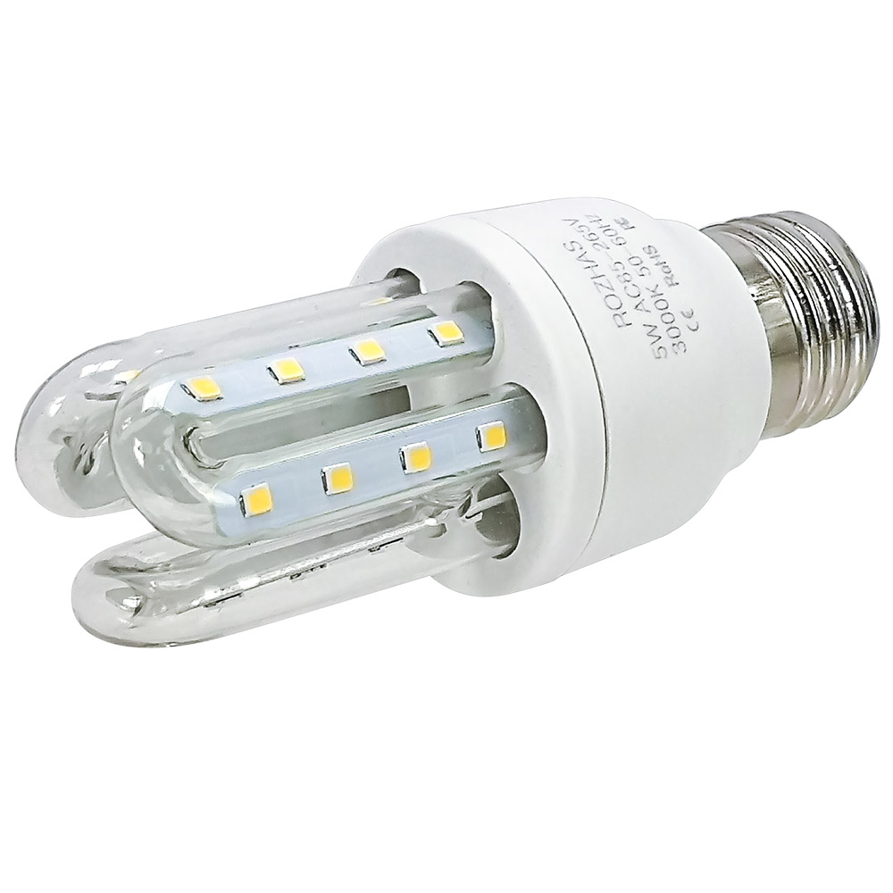 Foco Led Ahorrador de Luz Calida de 5 Watts 400 Lumenes Caja con 5 Piezas Ahorrador con Gran tiempo de Vida Master ROZ-YMP-5W-5