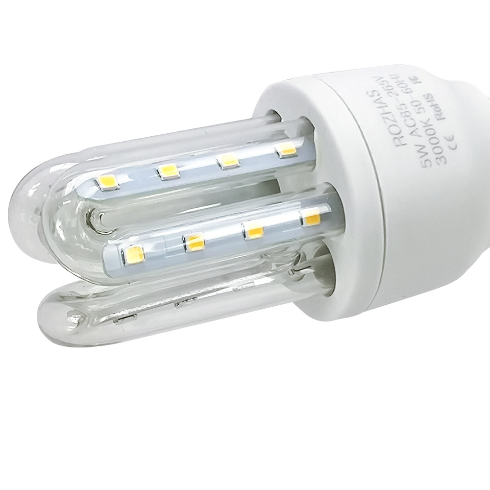 Foco Led Ahorrador de Luz Calida de 5 Watts 400 Lumenes Caja con 5 Piezas Ahorrador con Gran tiempo de Vida Master ROZ-YMP-5W-5