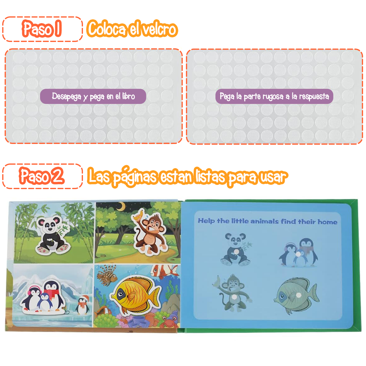 Libro Ocupado para niños, portátil, silencioso, Libro de Actividades Preescolar, Juguete Educativo sensorial, para Autismo, desarrollar Habilidades motoras Finas para niños y niñas