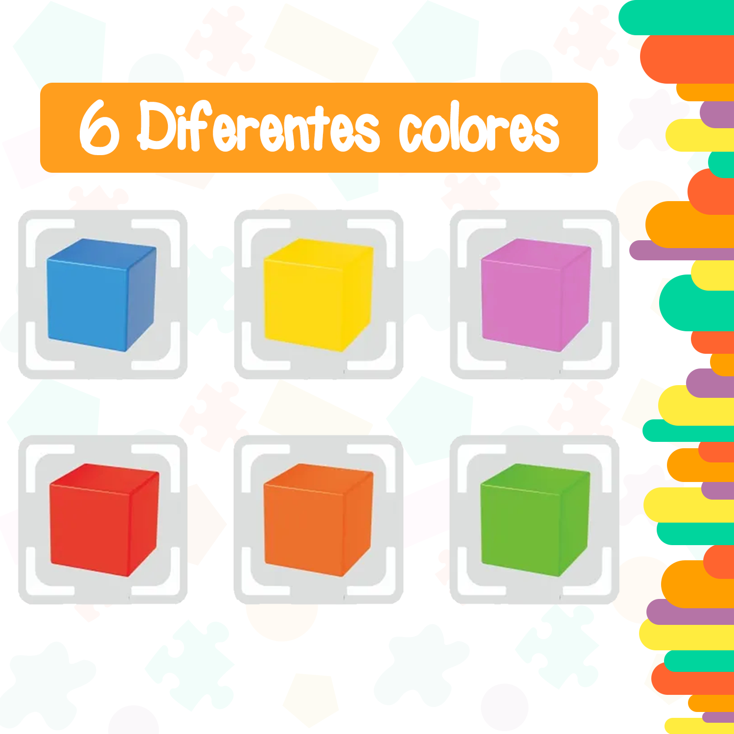 Cubos Magnéticos 36 Piezas - Juguete Educativo Construcción Imanada para Niños +3 Años - Stem Arma Figuras y Formas