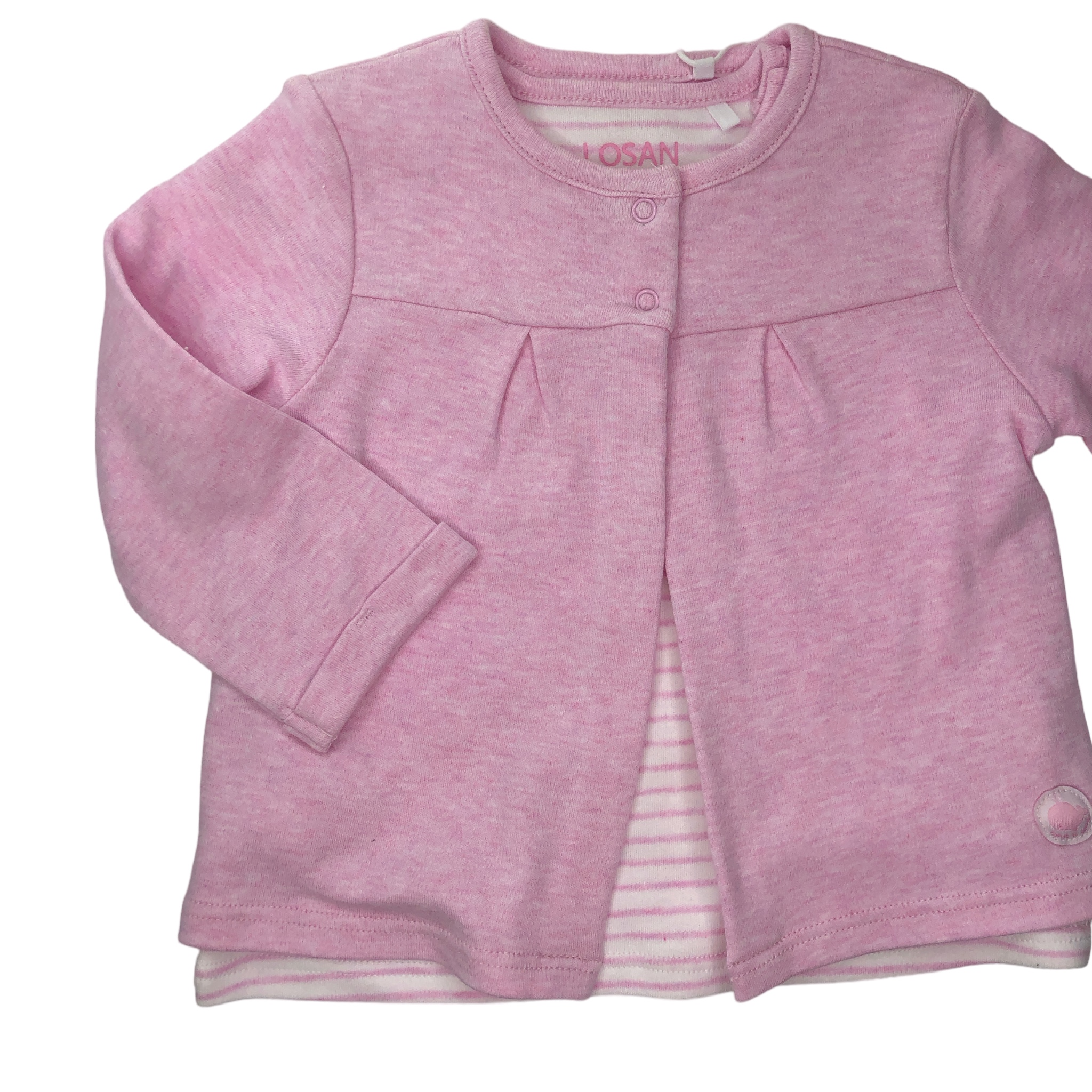 Conjunto de cárdigan, camiseta y pantalón para bebé niña Losan