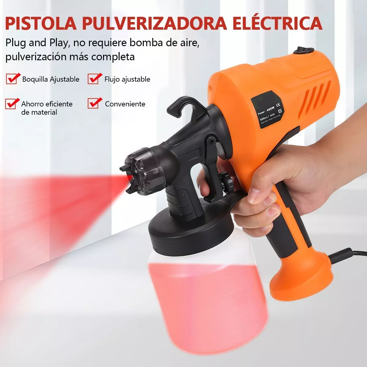 Máquina Pistola Eléctrica Profesional Para Pintar 400w