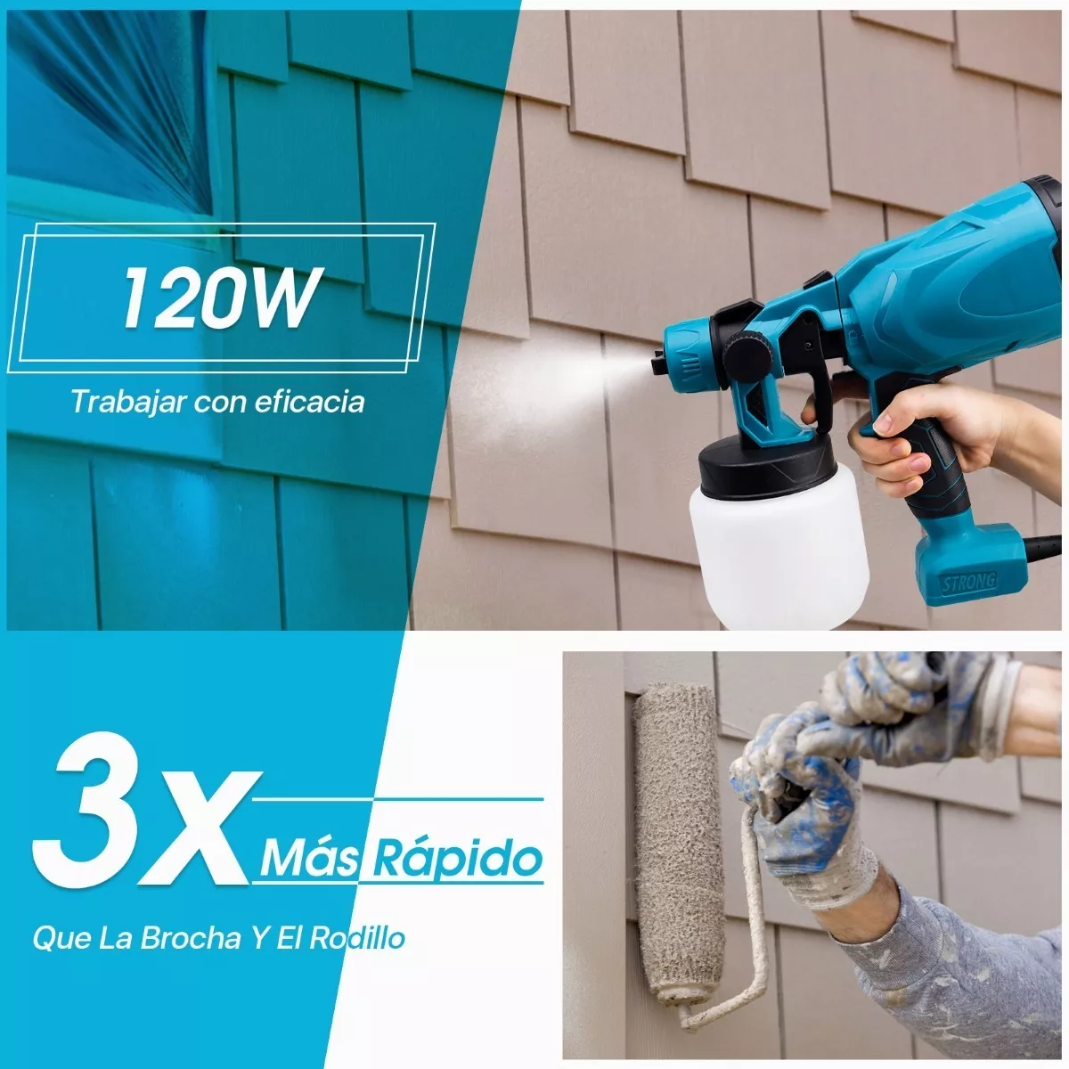 Máquina Para Pistola Eléctrica Para Pintar 110v 500w 800ml