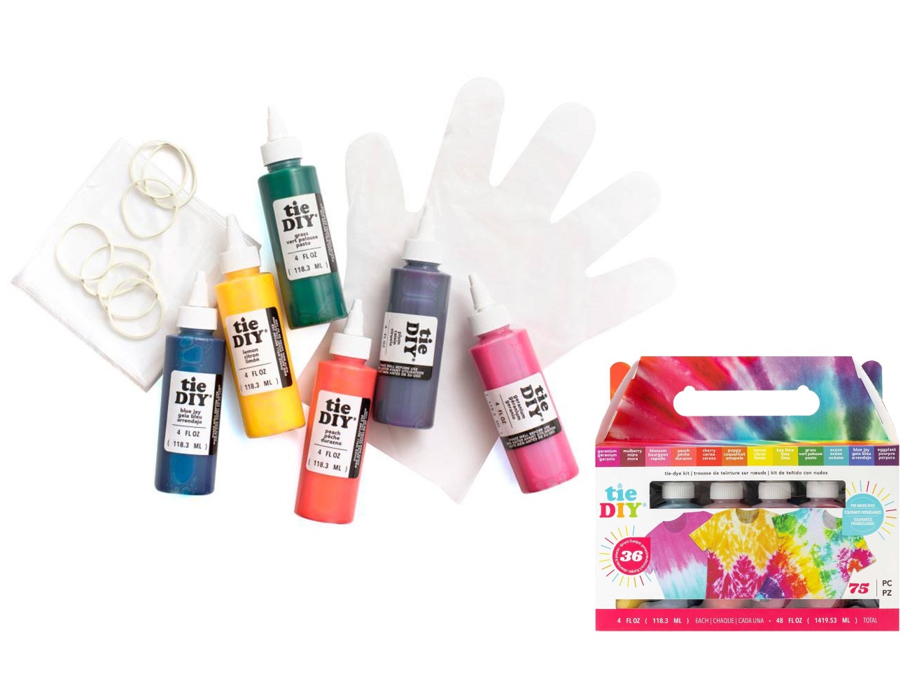 Pinturas para Tela Tie Diy, Pintura Textil para Ropa, 12 pzas de 118 ml