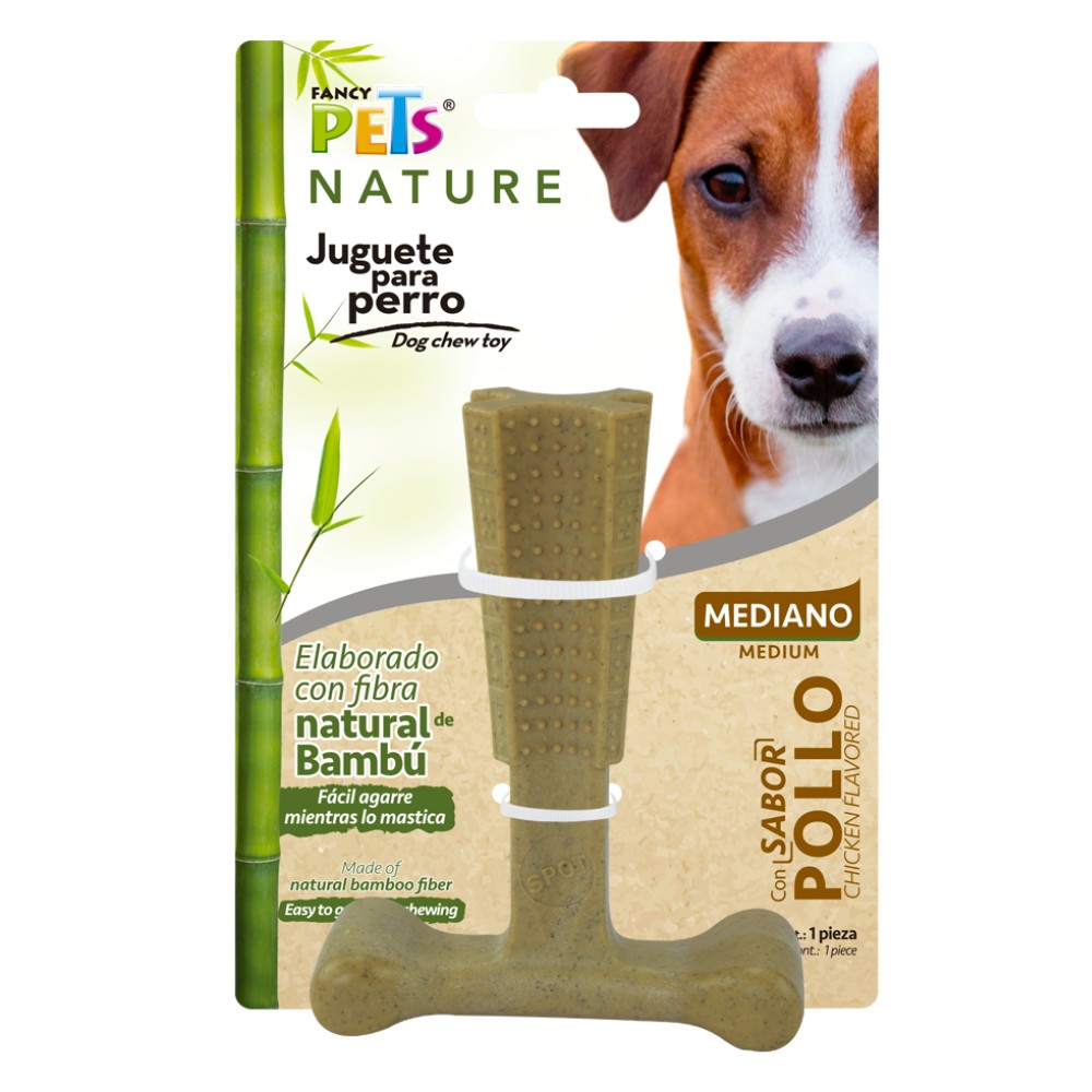 Juguete Masticable para Perro Fancy Pets Bambú Mediano Sabor Pollo