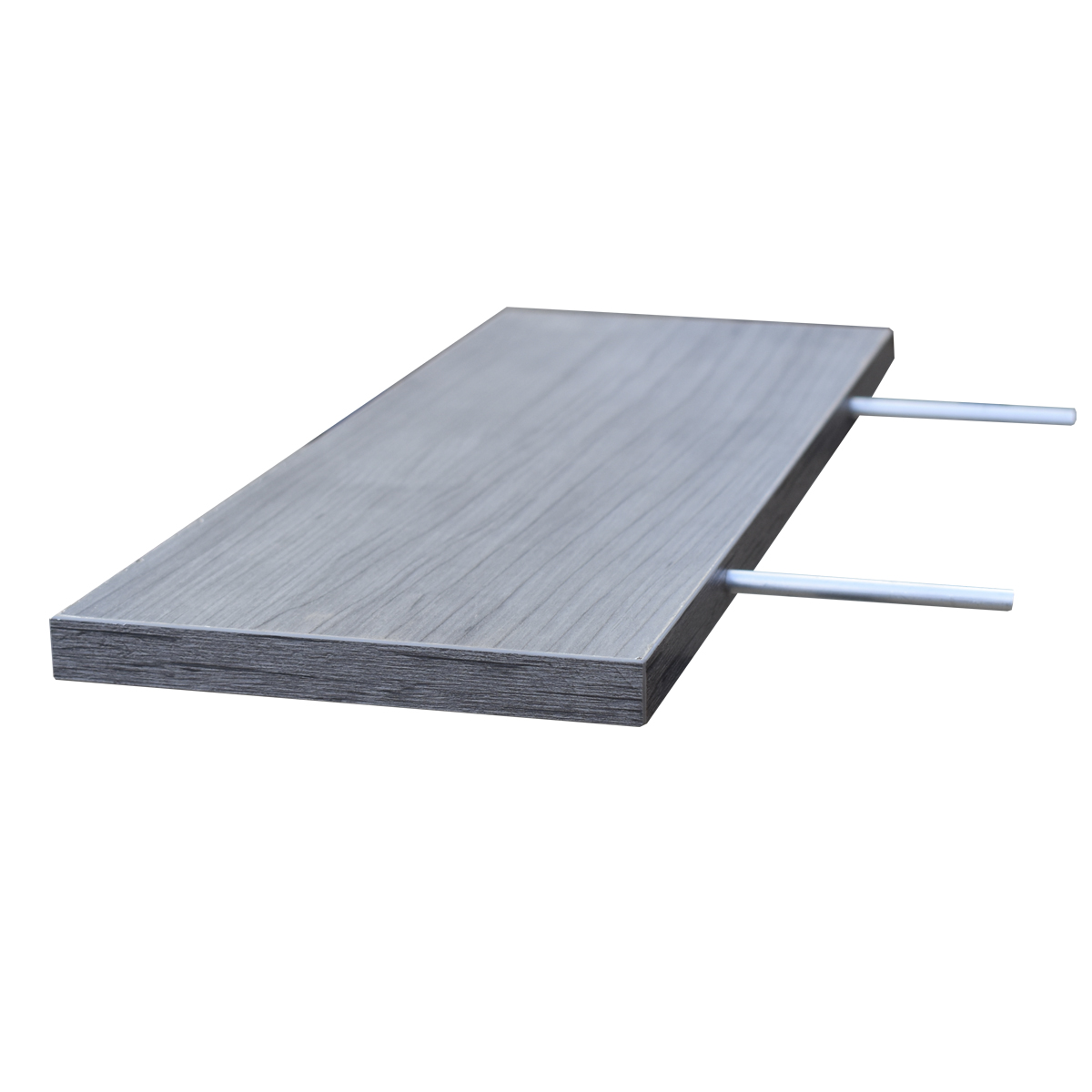 Set 3 Repisas Flotantes Hogare de Melamina Modernas 50 X 15 Color Gris