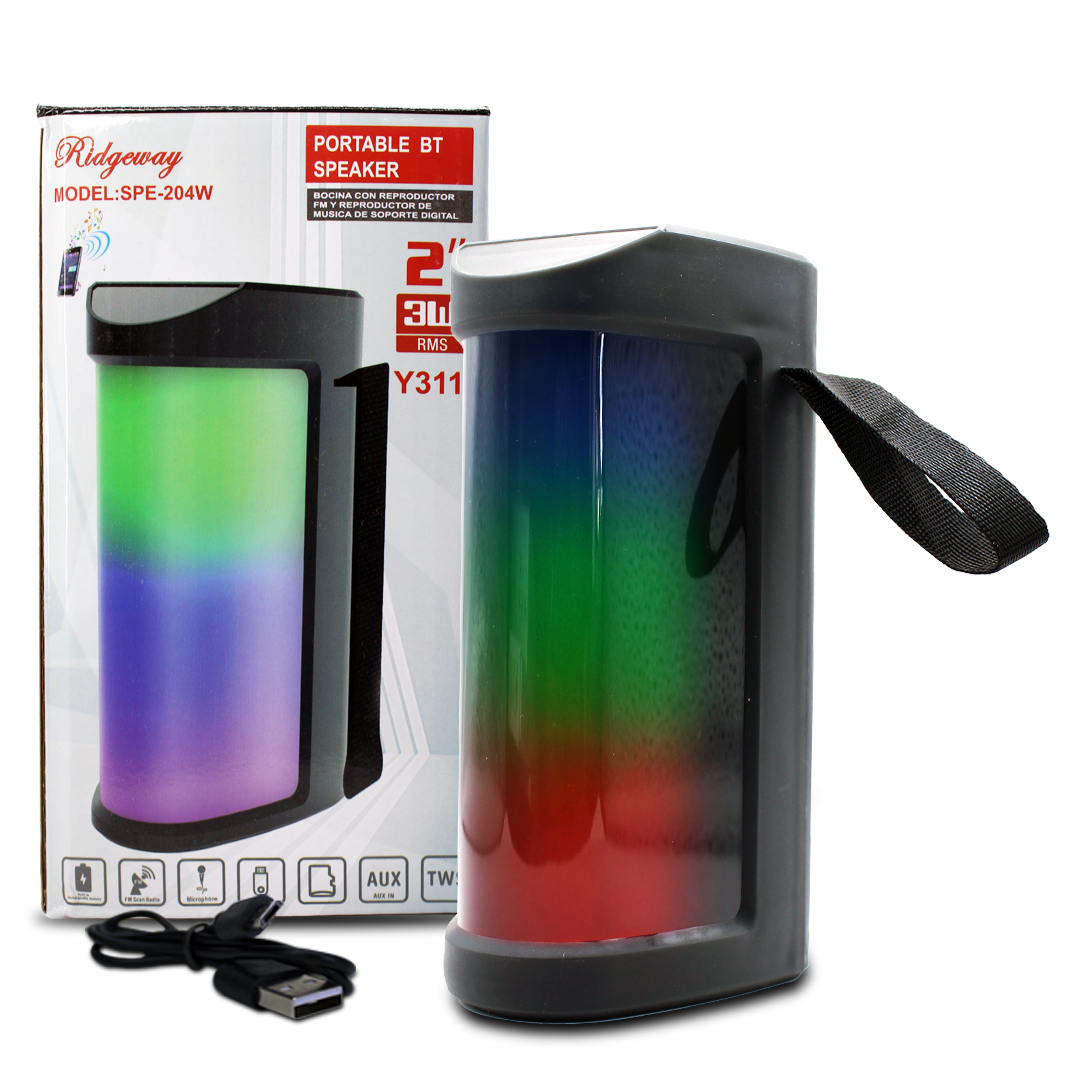 Mini Bocina Portatil Ridgeway Reprodcutor Mp3 Reseptor Fm