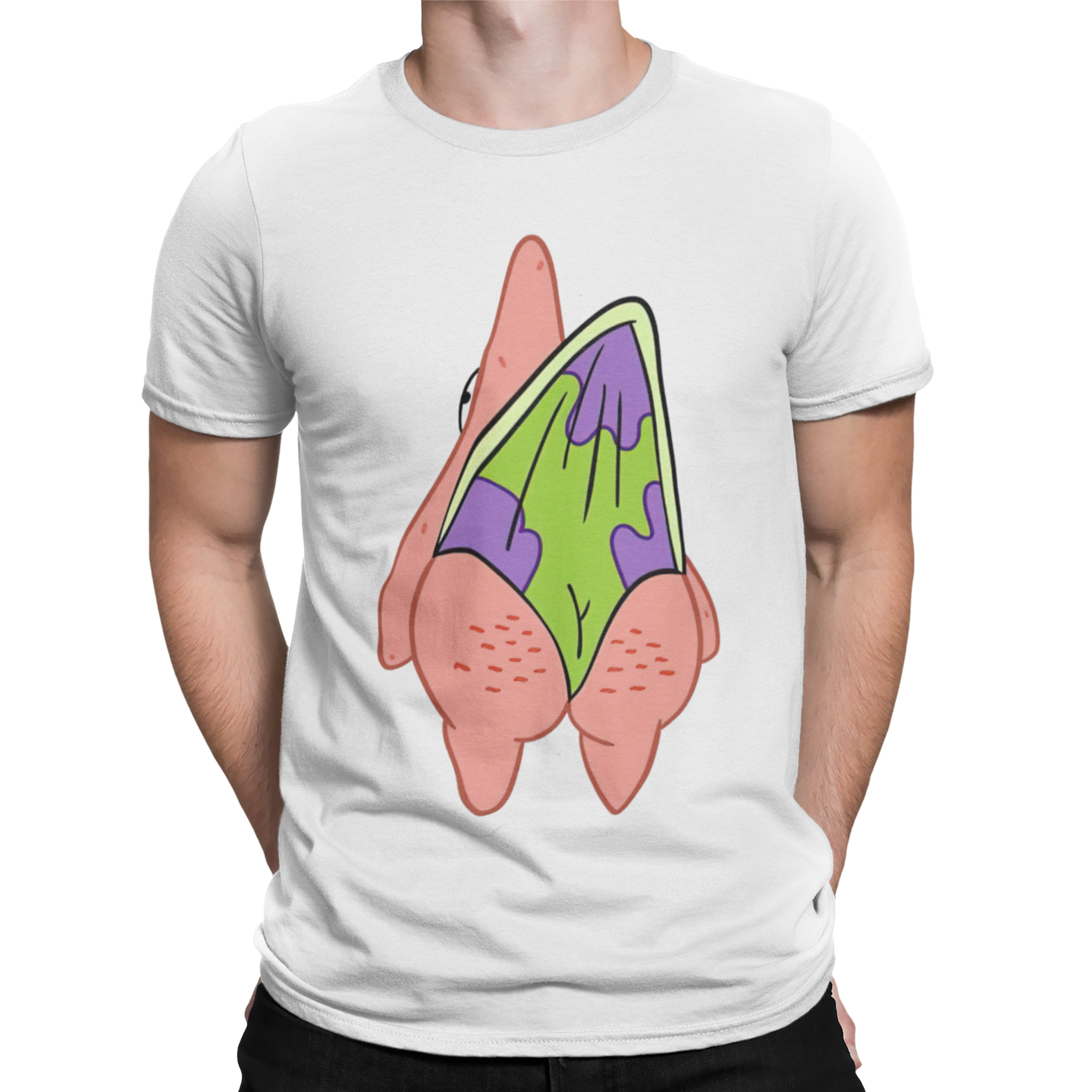 Playera Caballero y Dama Meme Trasero Calzón Chino