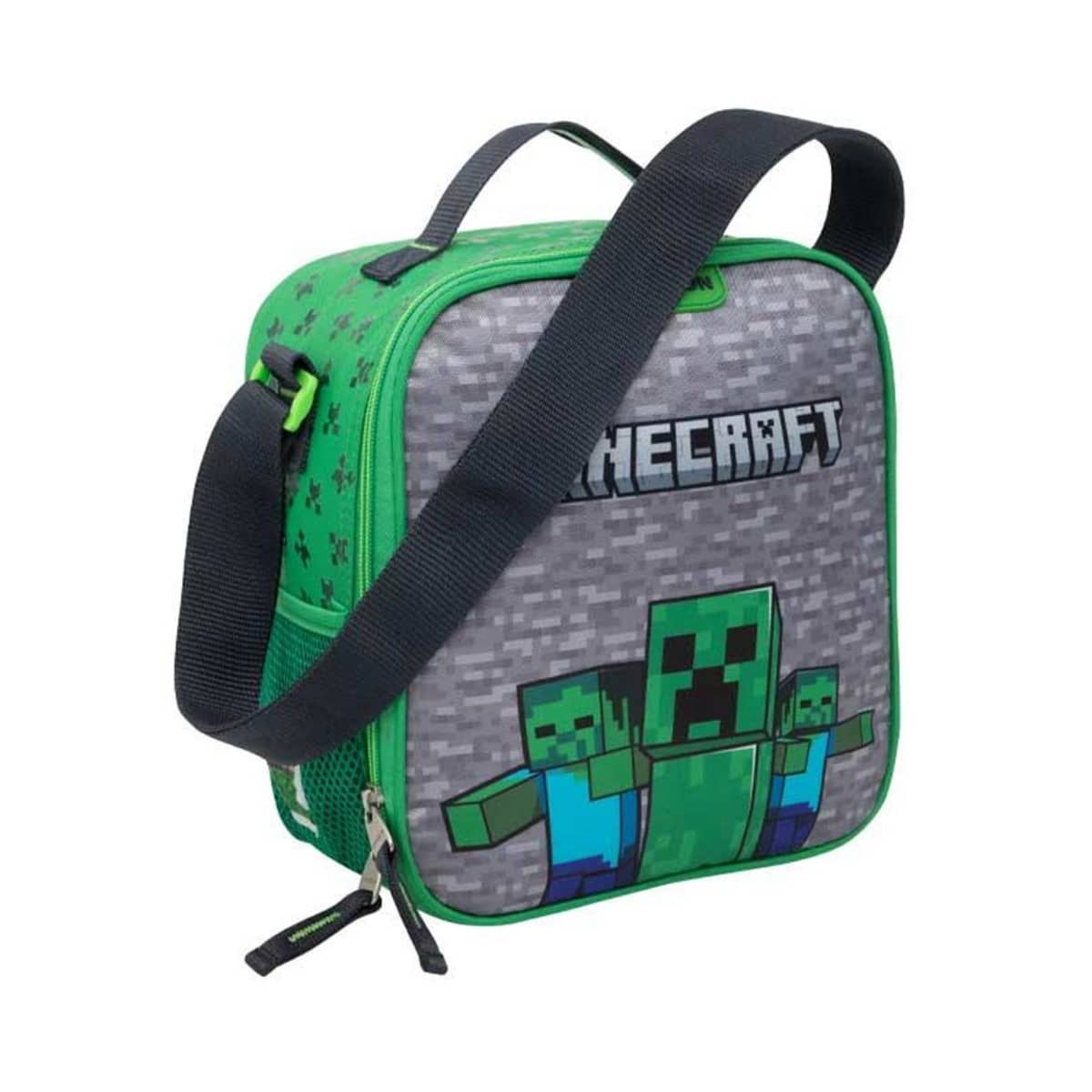 Minecraft - Lonchera para niños y niñas, bolsa de almuerzo suave con  aislamiento para niños, color verde