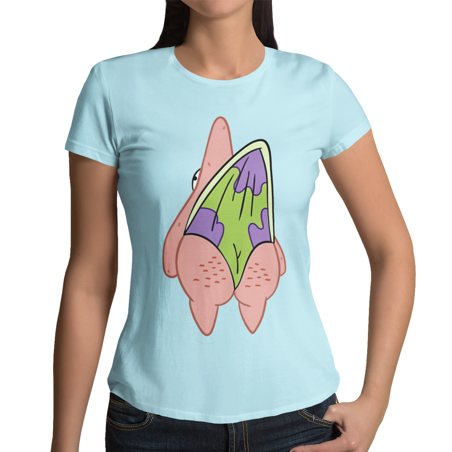 Playera Caballero y Dama Meme Trasero Calzón Chino