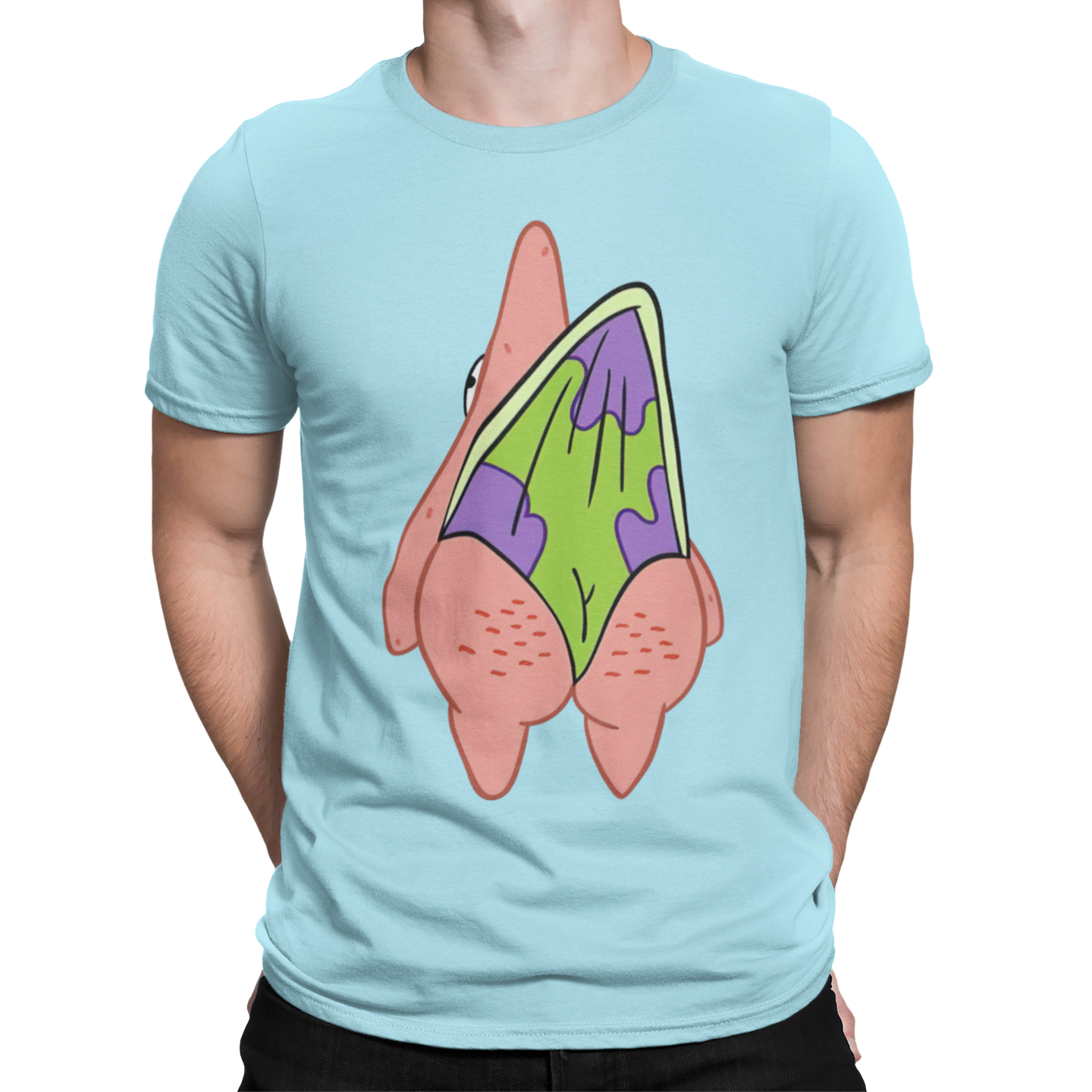 Playera Caballero y Dama Meme Trasero Calzón Chino