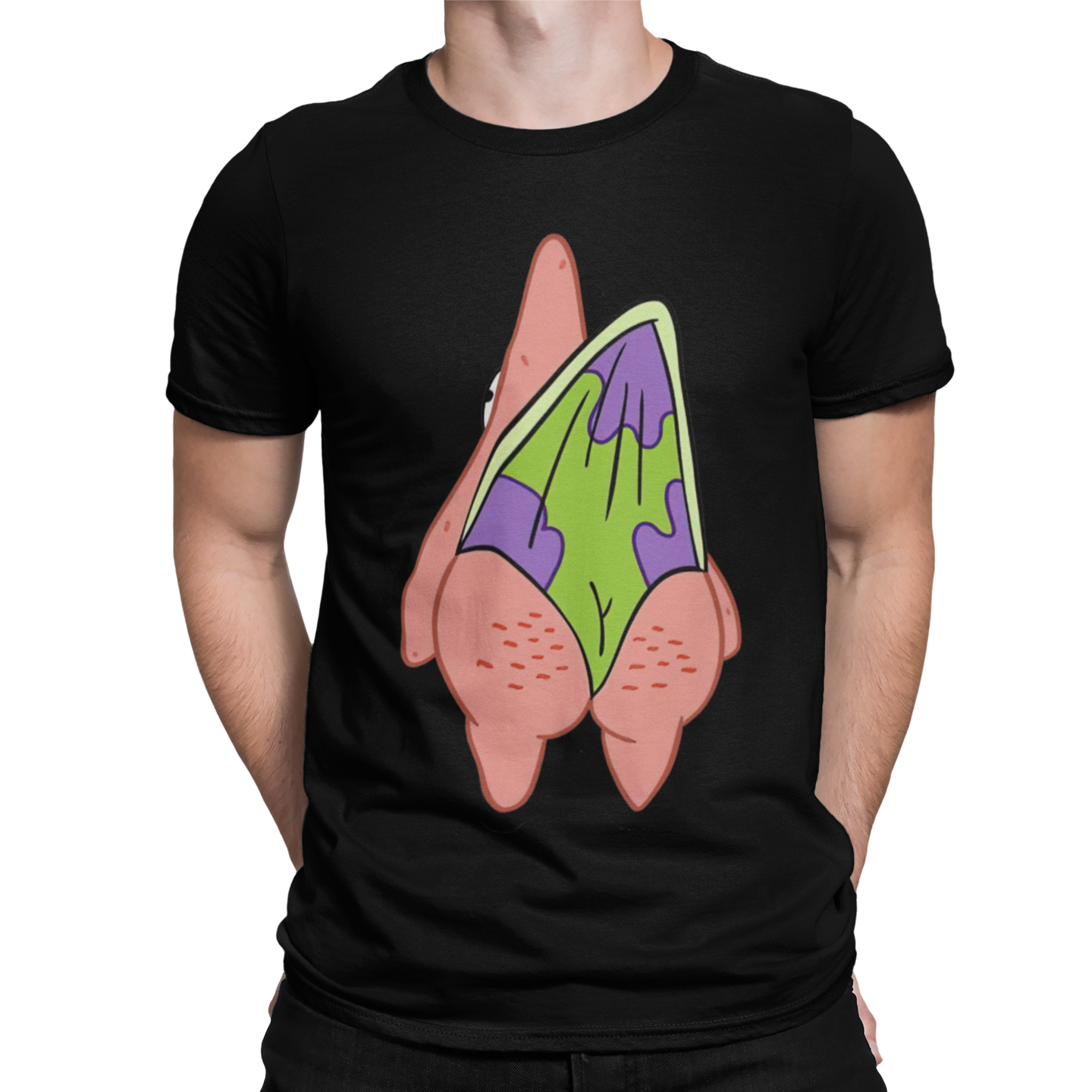 Playera Caballero y Dama Meme Trasero Calzón Chino