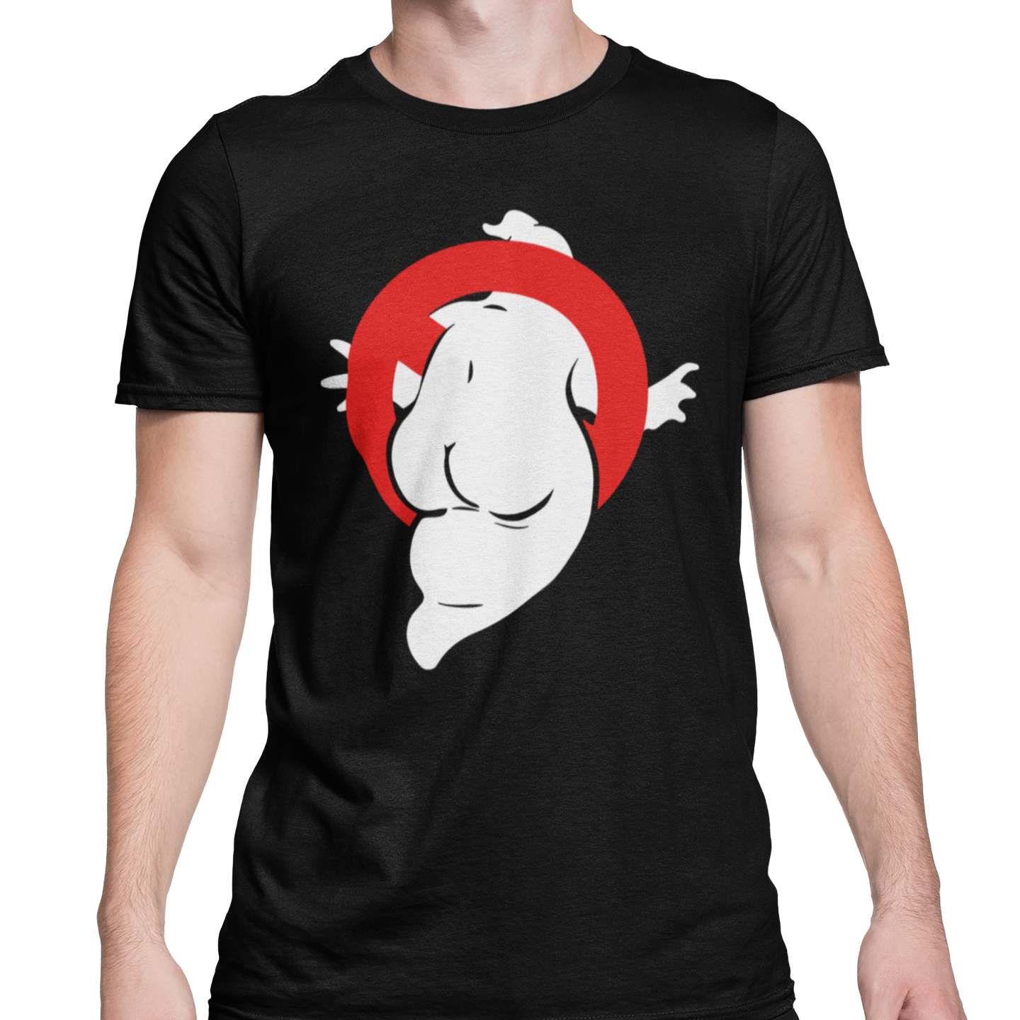 Playera Caballero y Dama Meme Fantasma Divertido