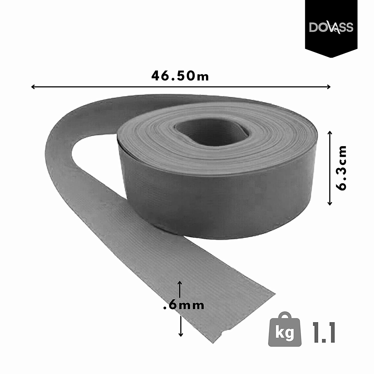 Cinta Rompevientos para malla ciclonica con protección U.V. de plástico con resina 100 virgen Karlen para protección y privacidad para cercas rejas, Color Blanco, 3 Metros