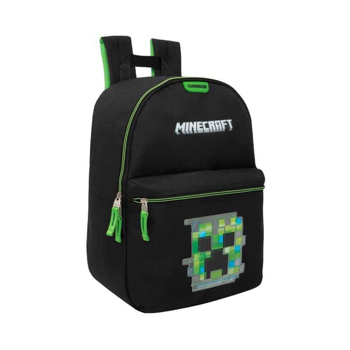 Mochila escolar infantil backpack de Minecraft para niño, color negro, mod. 1097283