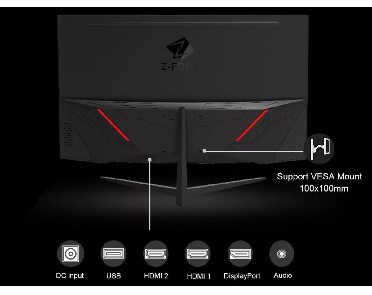 Monitor Z Edge Curvo 32 Pulgadas Ug32p, Full Hd 1080p, 240hz