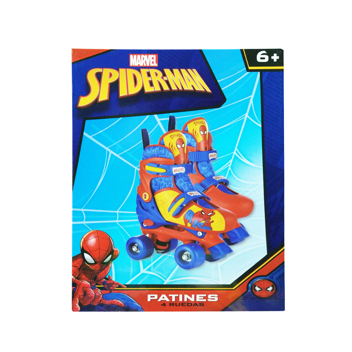 Patines para niños 4 Ruedas Spiderman 22 a 24 cm